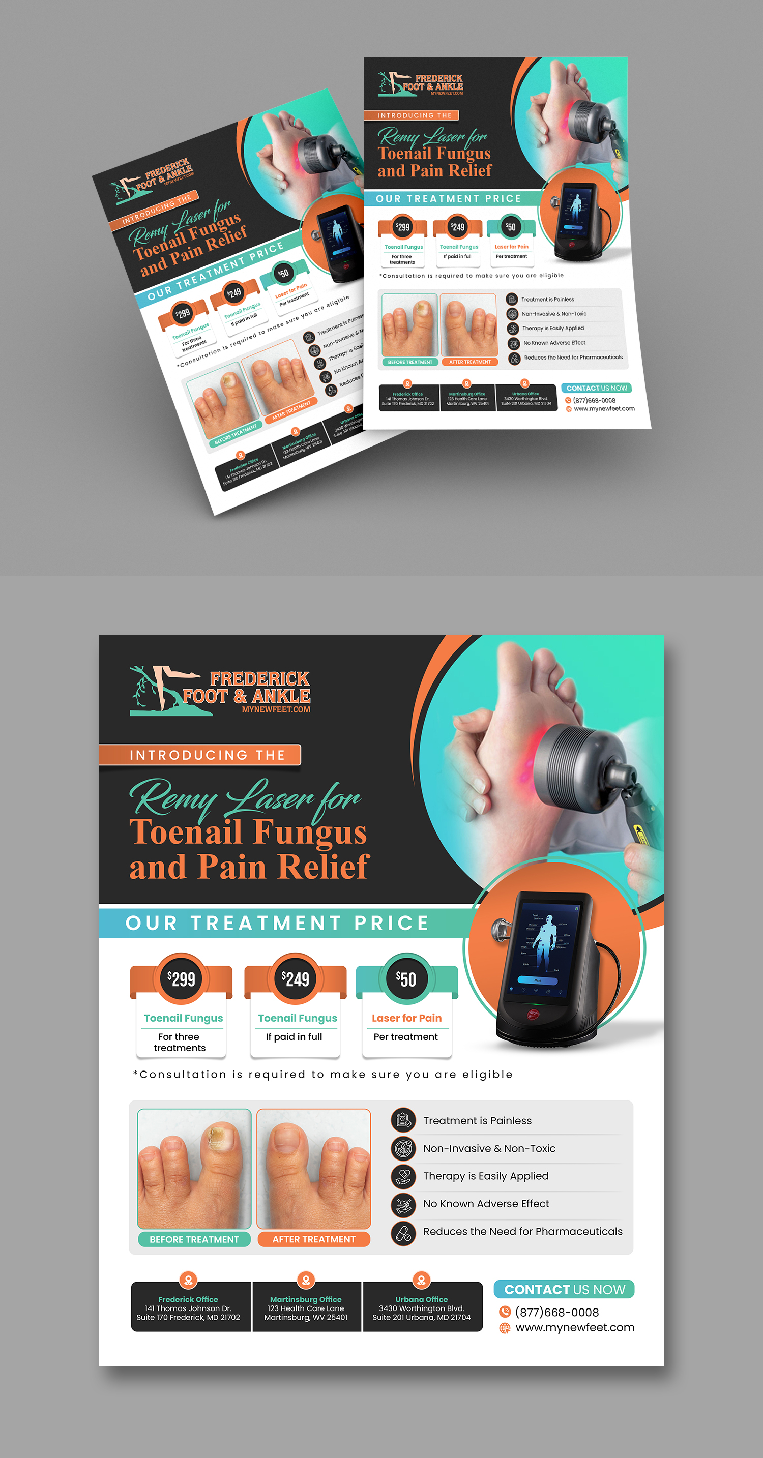 Flyer Design by debdesign for Frederick Foot & Ankle | Design #32447445