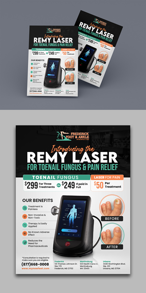 Diseño de Flyer por debdesign para Frederick Foot & Ankle | Diseño: #32447720