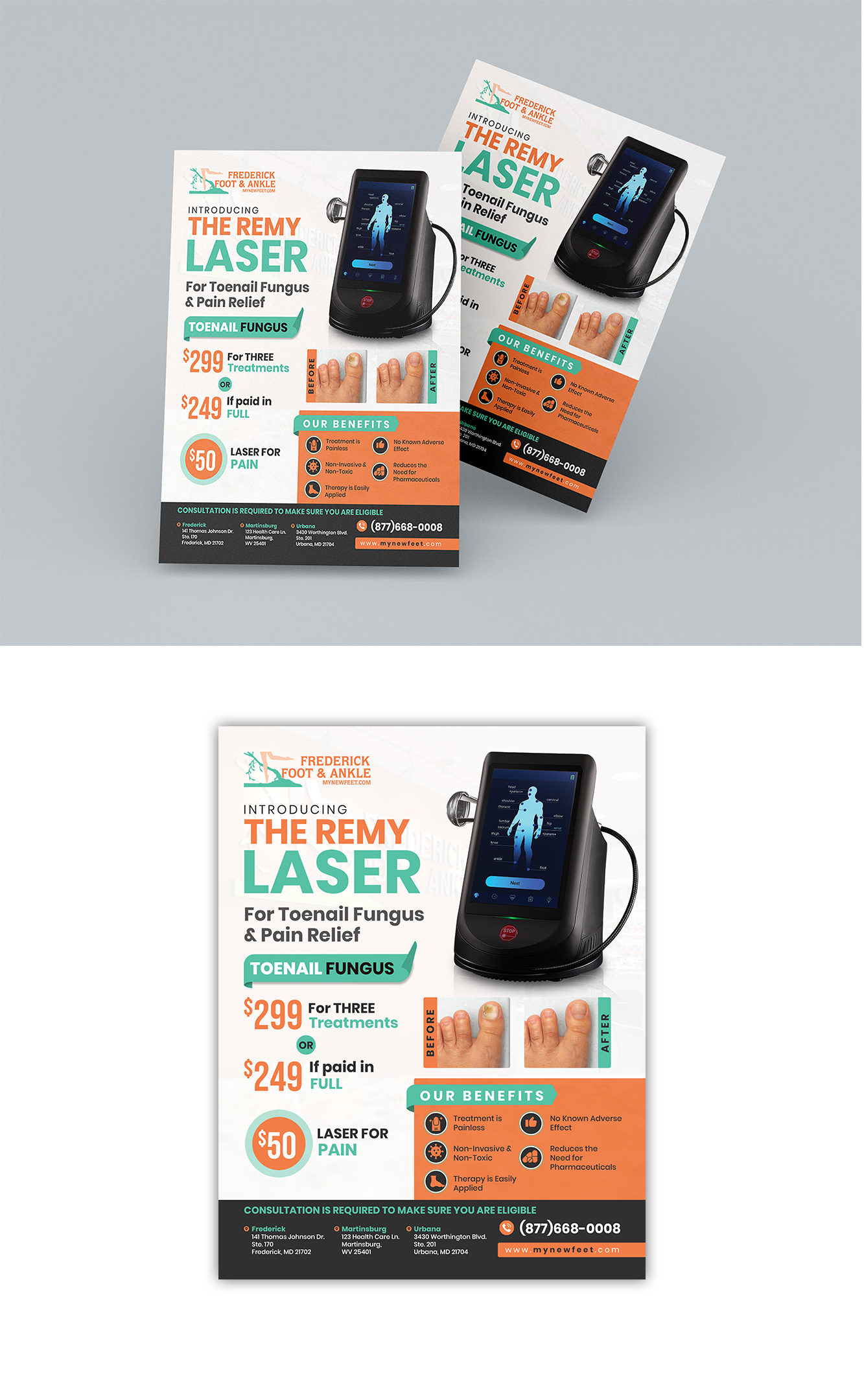 Flyer Design by debdesign for Frederick Foot & Ankle | Design #32448272