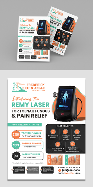 Diseño de Flyer por debdesign para Frederick Foot & Ankle | Diseño: #32448471