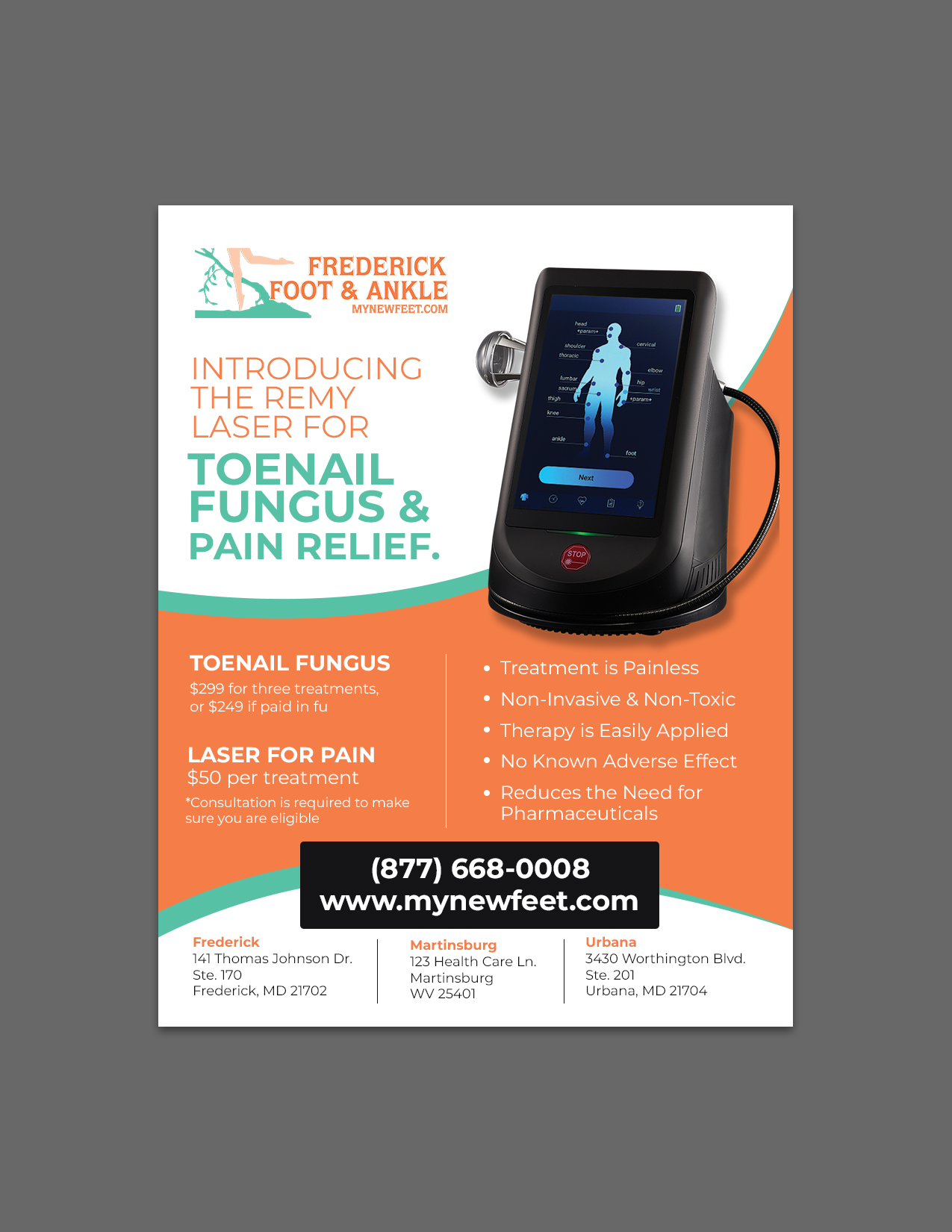 Flyer Design by chandrayaan.creative for Frederick Foot & Ankle | Design #32446605