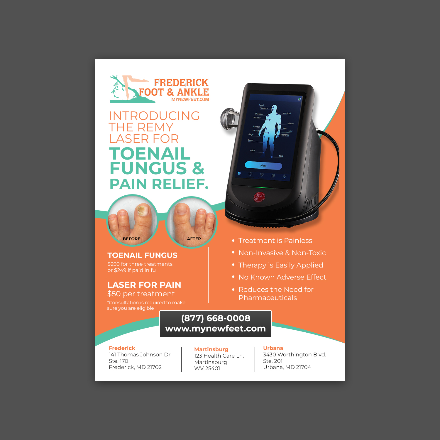 Flyer Design by chandrayaan.creative for Frederick Foot & Ankle | Design #32447018