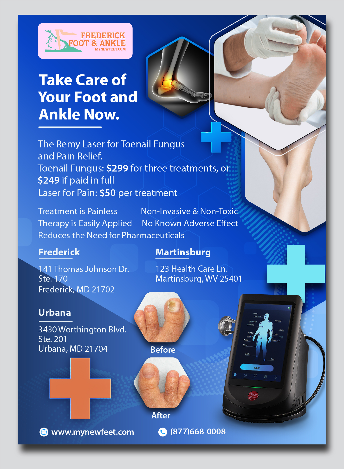 Flyer Design by ecorokerz for Frederick Foot & Ankle | Design #32448676