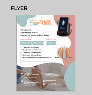 Diseño de Flyer por ecorokerz para Frederick Foot & Ankle | Diseño: #32448691