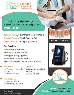 Diseño de Flyer por ecorokerz para Frederick Foot & Ankle | Diseño: #32452524