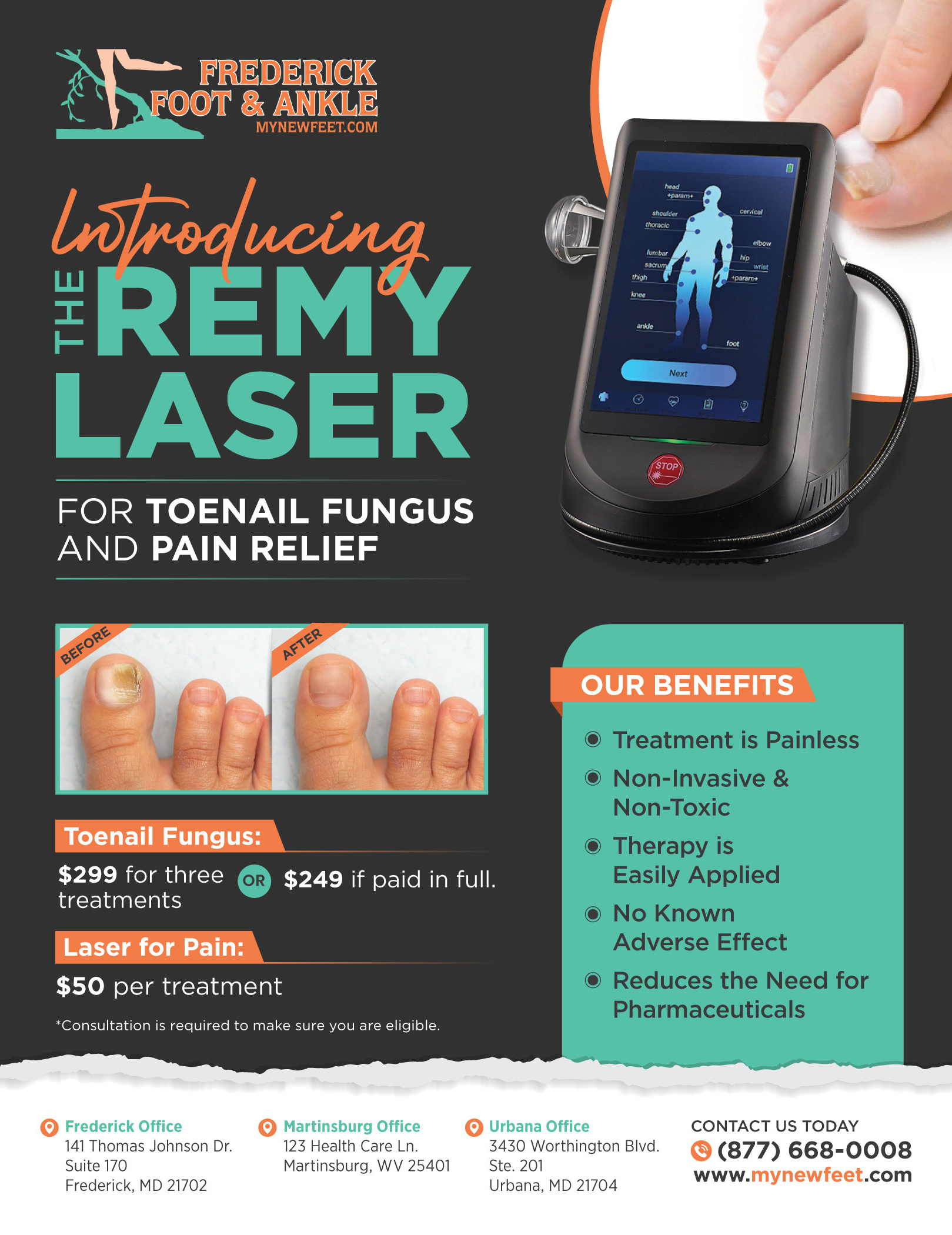 Flyer Design by D Creative for Frederick Foot & Ankle | Design #35048384