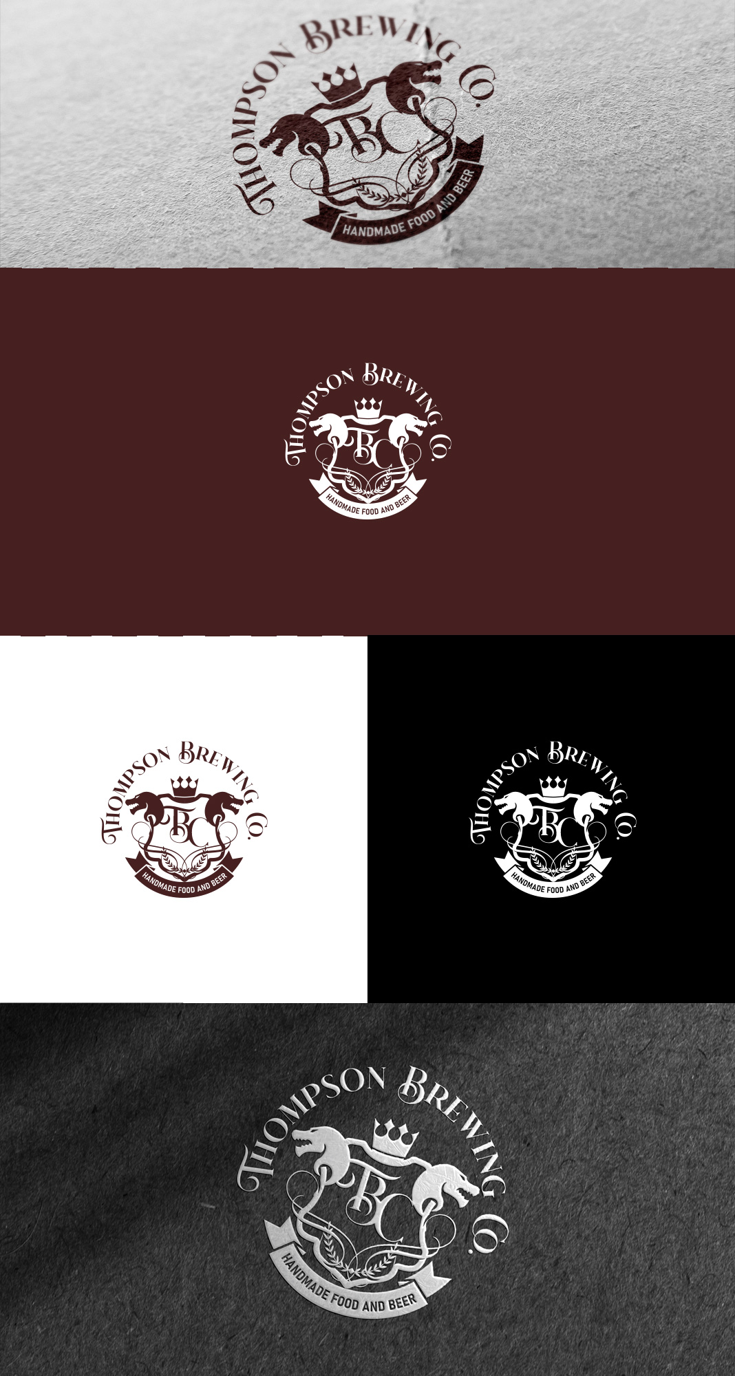 Logo Design by Gol D Roger™ for Thompson Brewing Co | Design #32445883