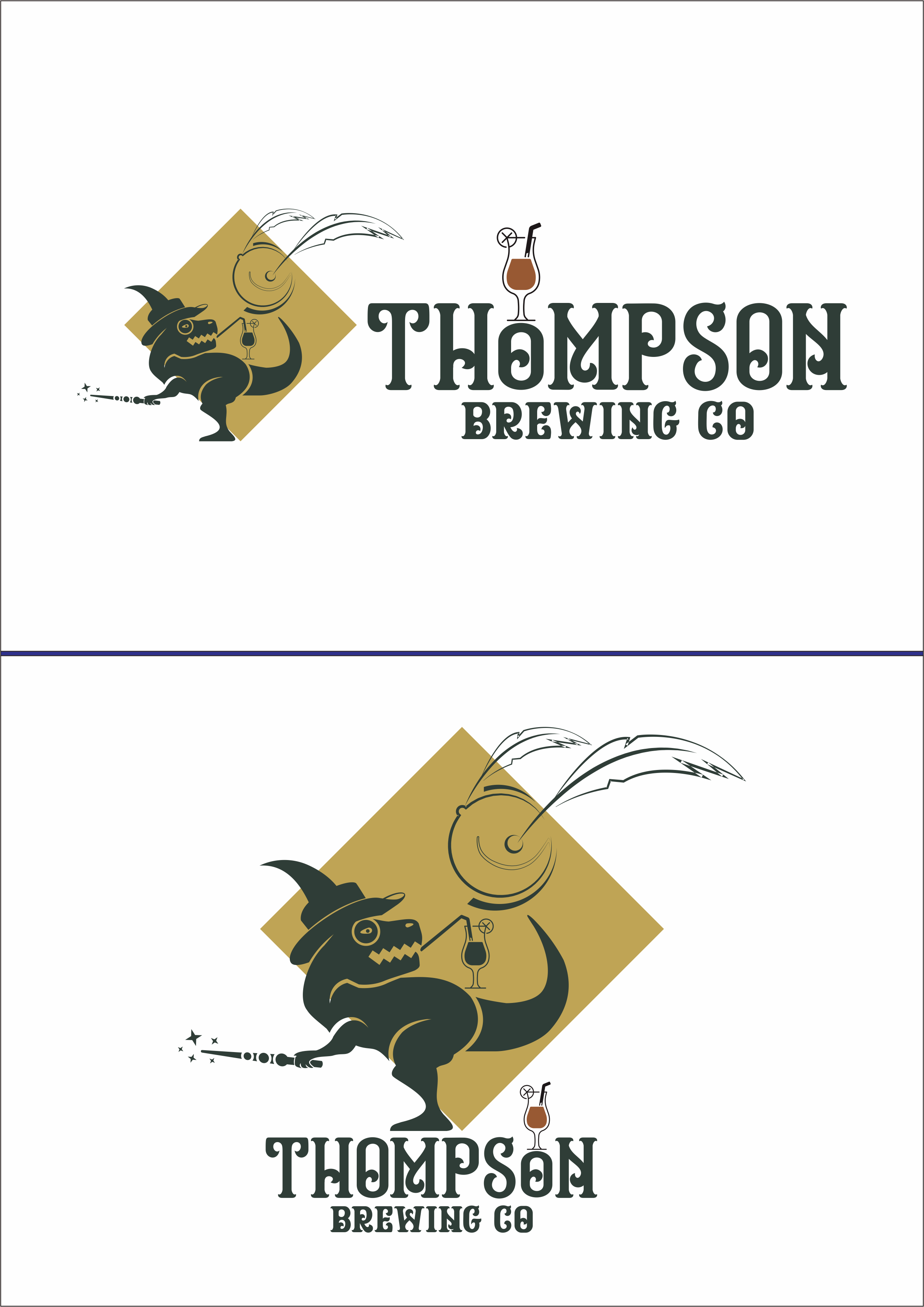 Logo Design by Afika_YN for Thompson Brewing Co | Design #32479375