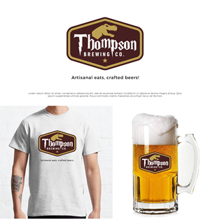 Logo Design by creative.visuals for Thompson Brewing Co | Design #32575931