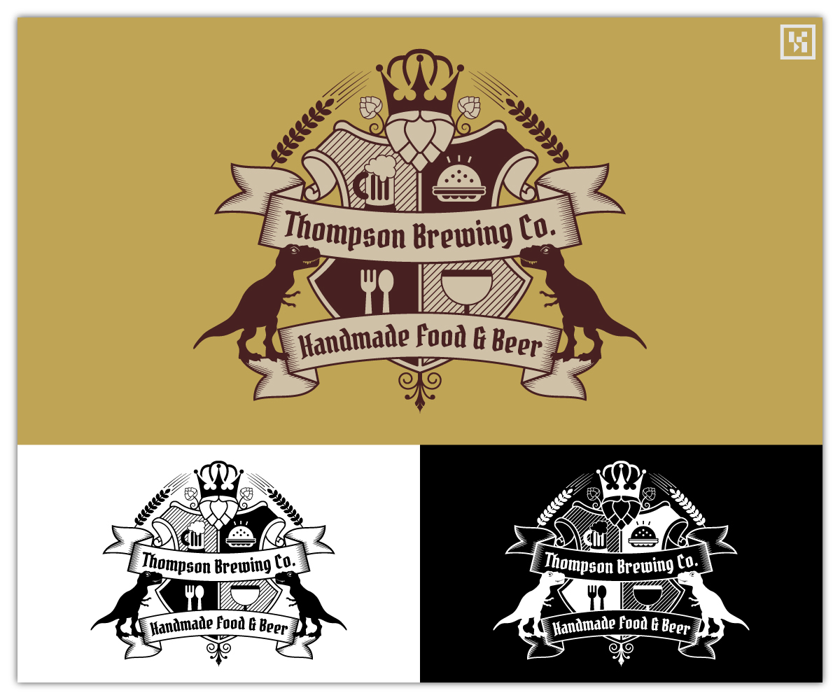 Logo Design by BT Designs for Thompson Brewing Co | Design #32568228
