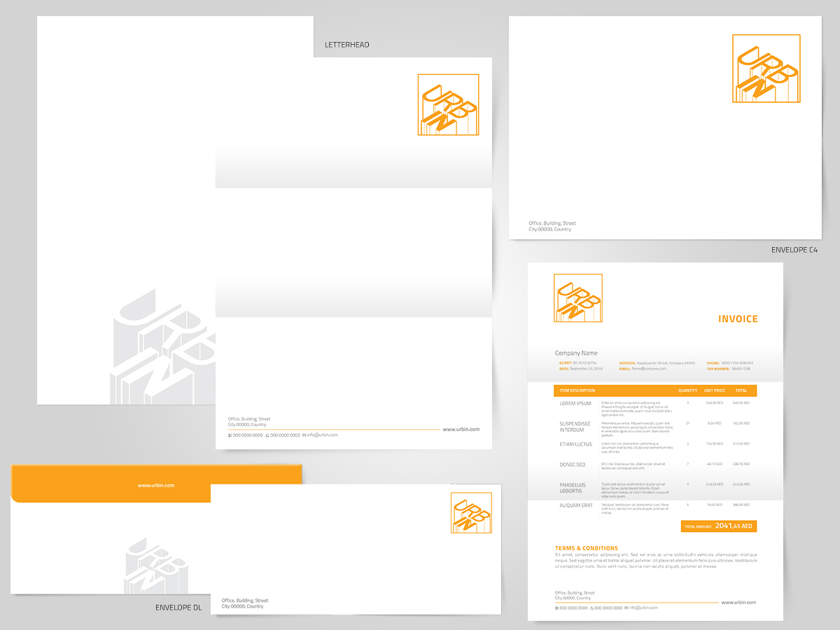 Diseño de Papelería por Cyanide Designz para Urbin | Diseño #3216870