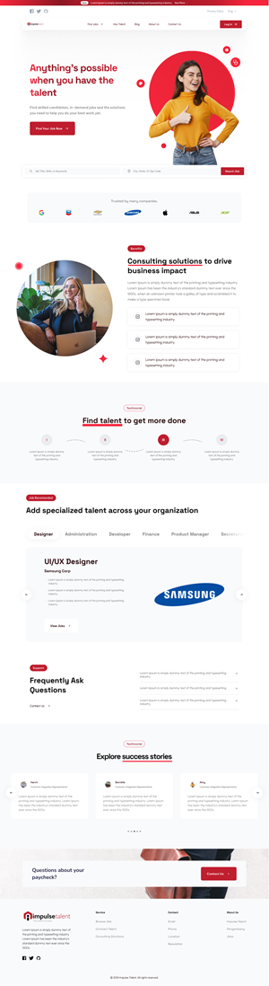 Web Design by Taufik H for ONEELEVEN | Design: #32456514