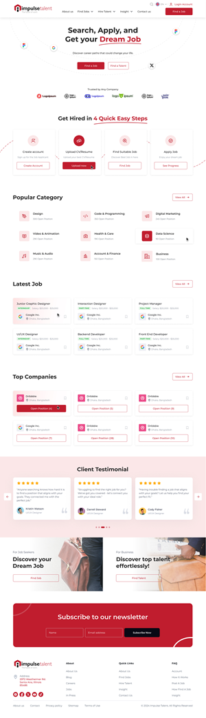 Web Design by Taufik H for ONEELEVEN | Design: #32463179