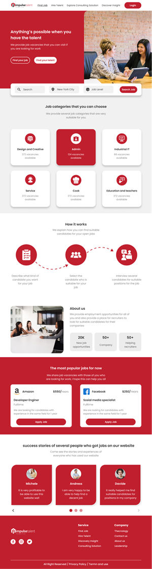 Web Design by Taufik H for ONEELEVEN | Design: #32463198