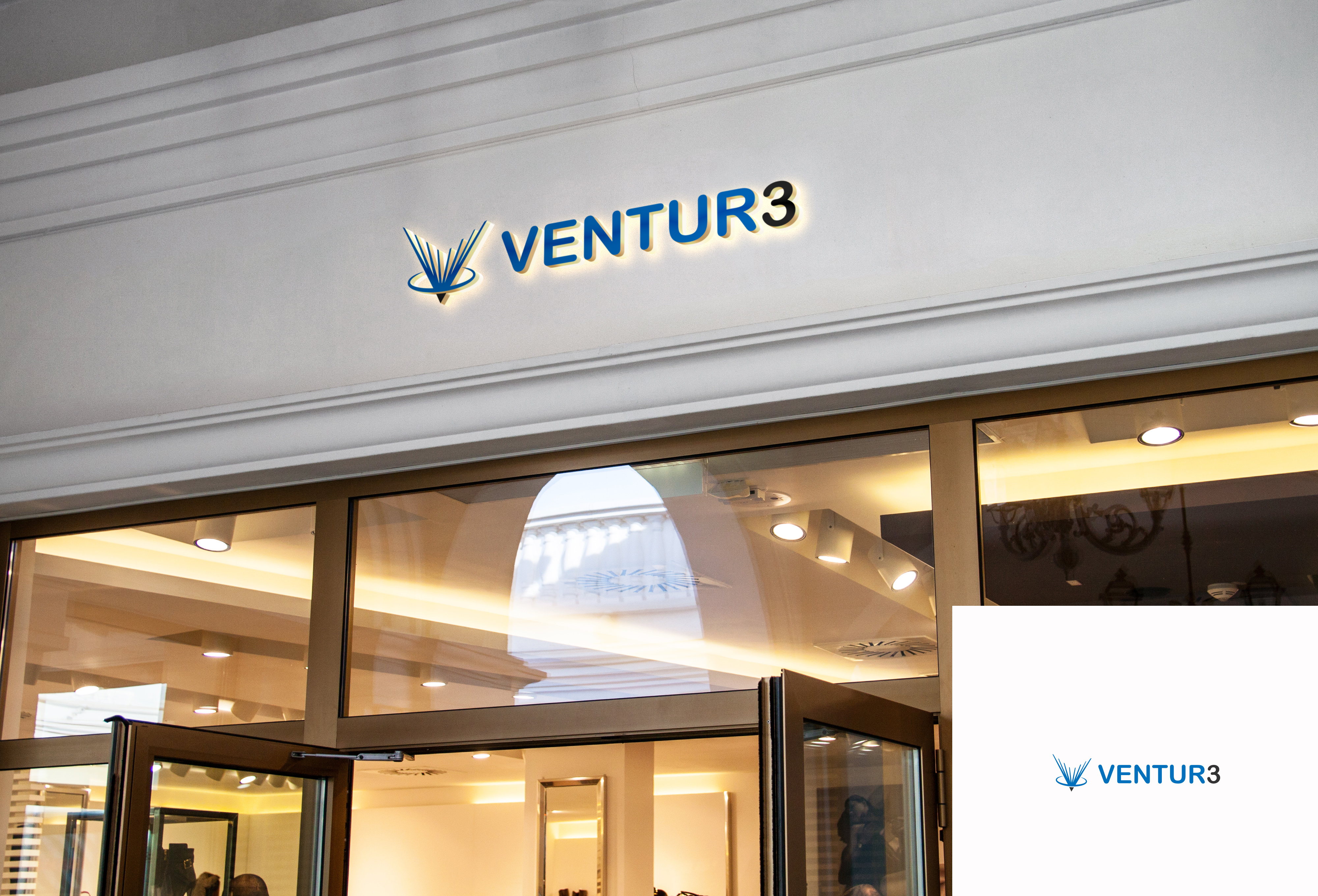 Logo Design by Daniel Khan for Ventur3 | Design #32453344