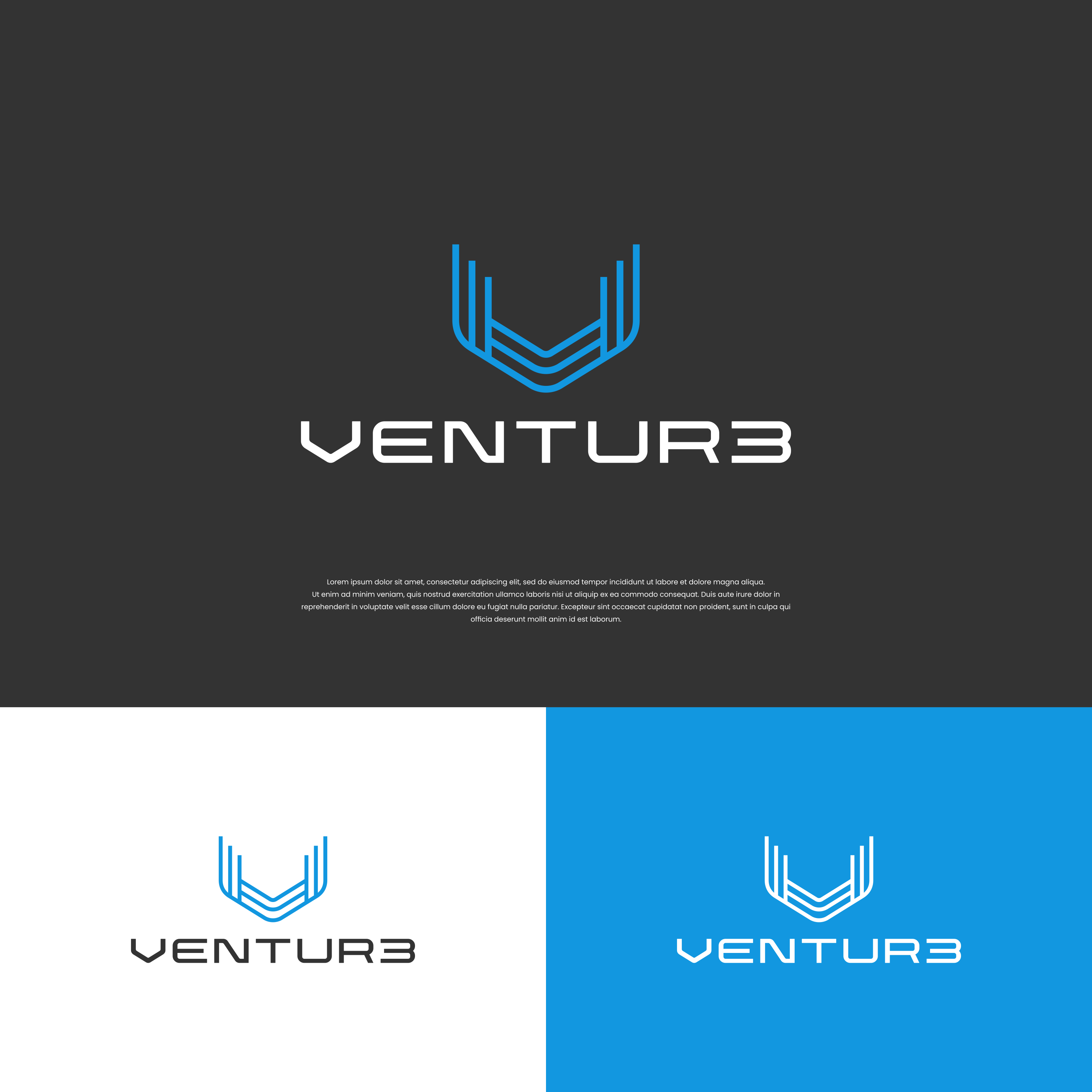 Logo Design by ge.logo for Ventur3 | Design #32469768