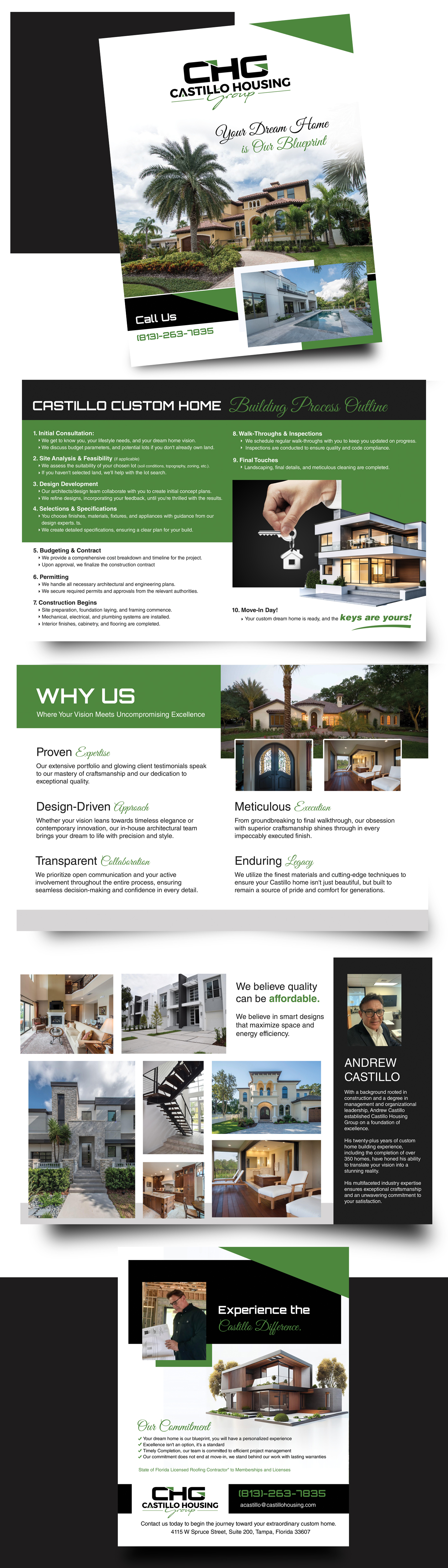 Brochure Design by uk for Castillo Housing Group, LLC  | Design #32487251