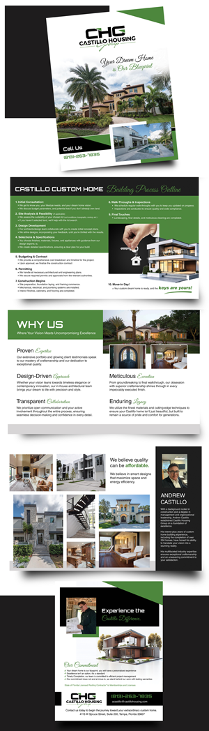 Brochure Design by uk for Castillo Housing Group, LLC  | Design: #32487251