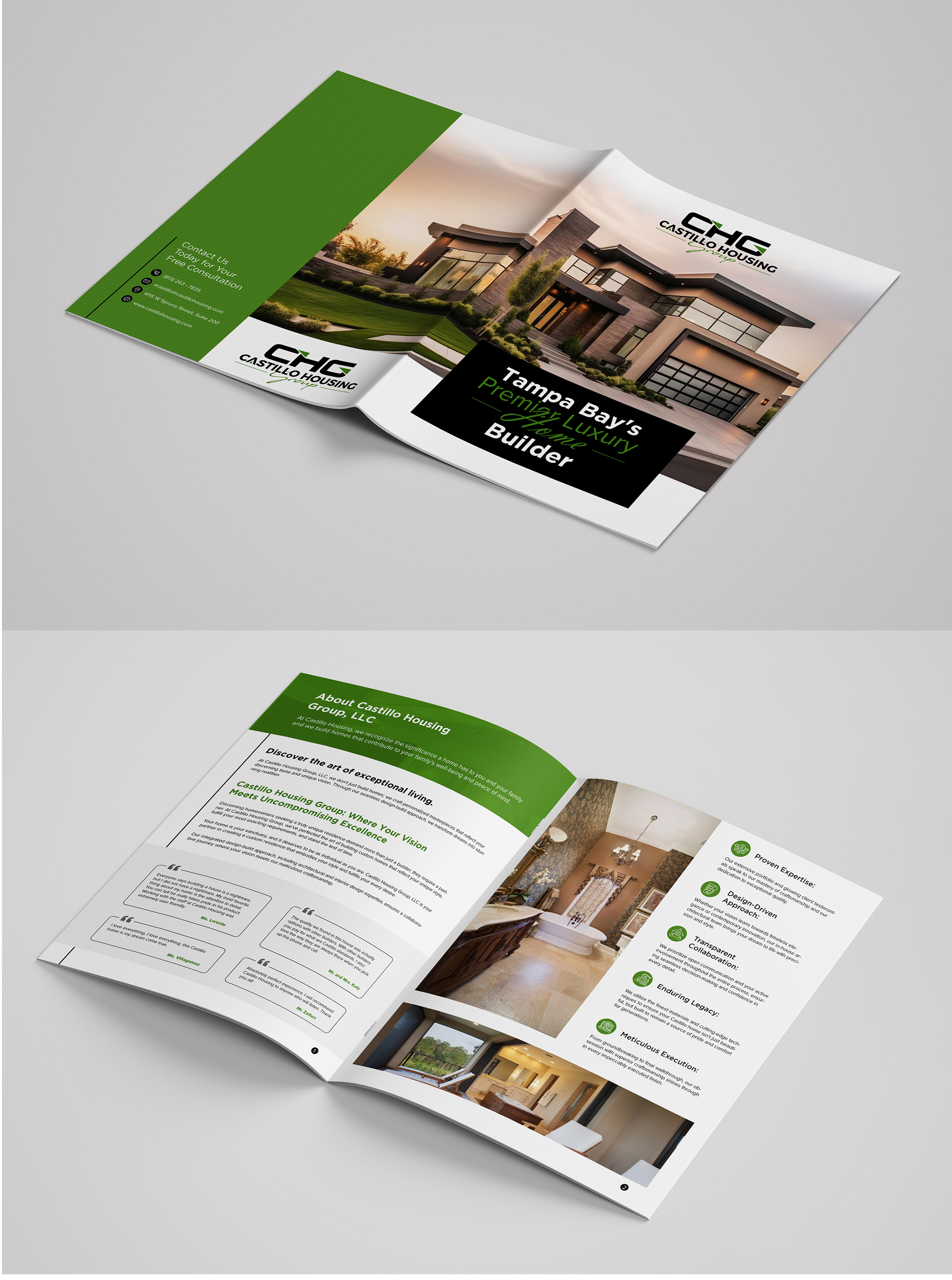 Brochure Design by Design Motion for Castillo Housing Group, LLC  | Design #32460558