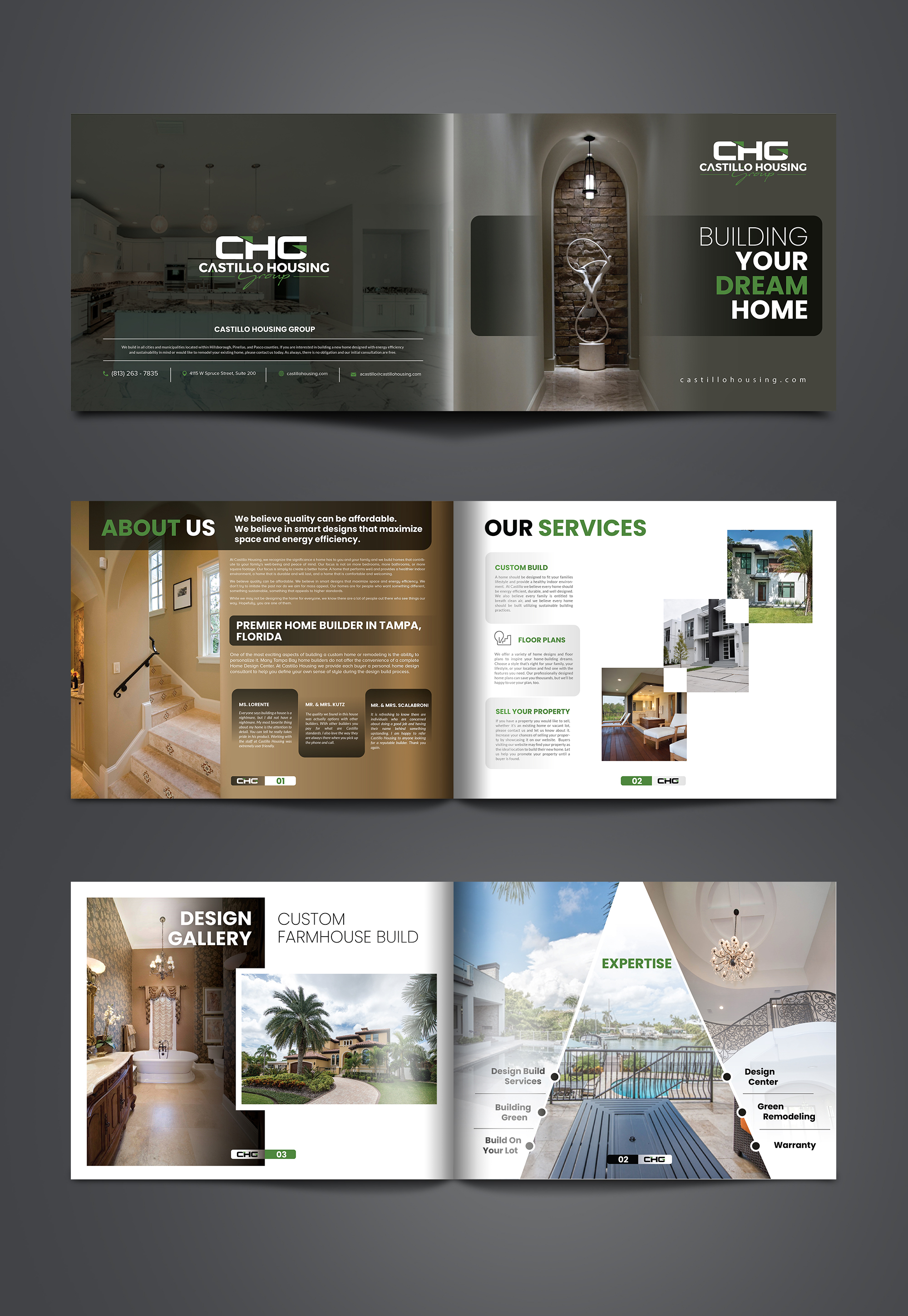 Brochure Design by GraphicMonster for Castillo Housing Group, LLC  | Design #32464628