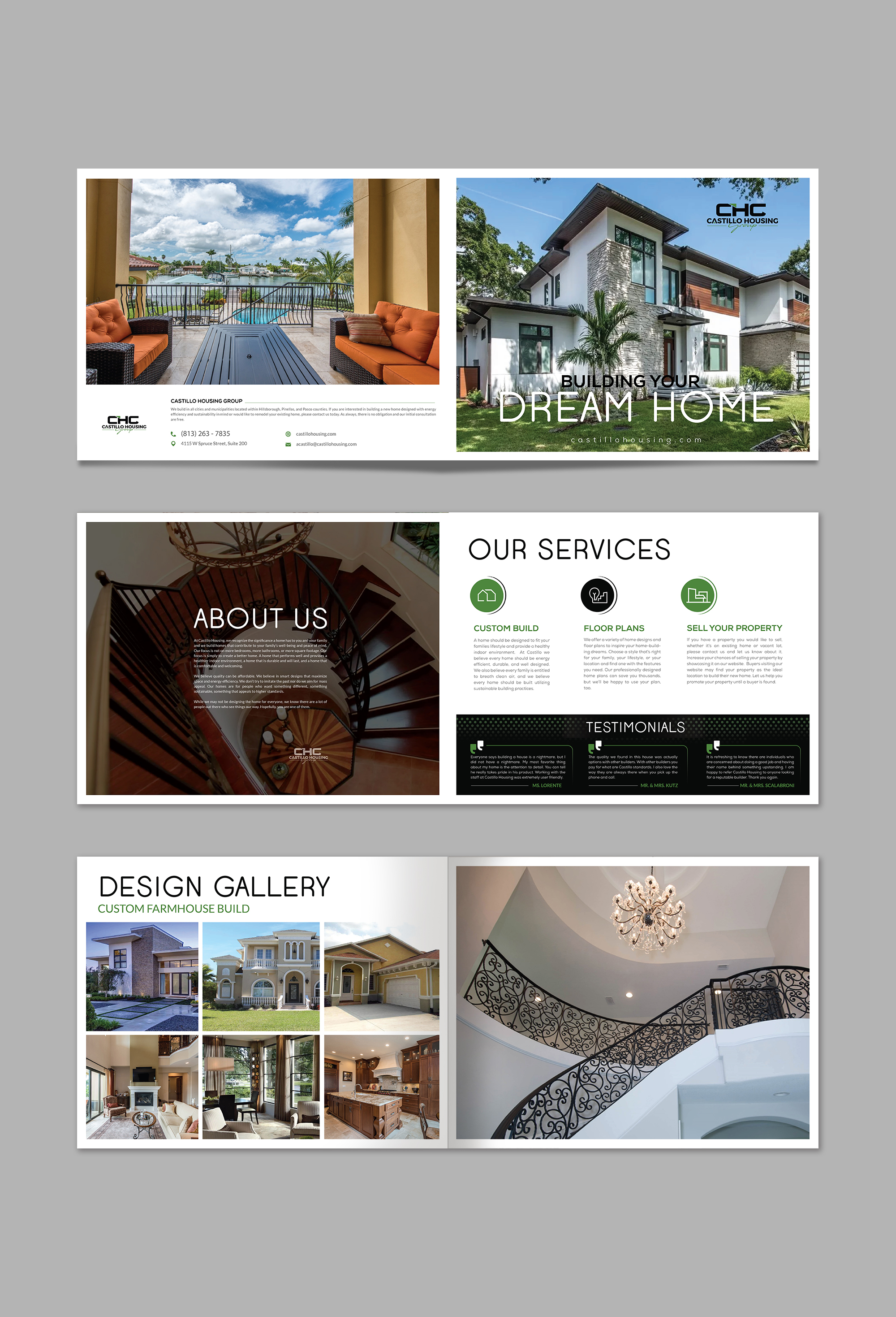 Brochure Design by GraphicMonster for Castillo Housing Group, LLC  | Design #32480332