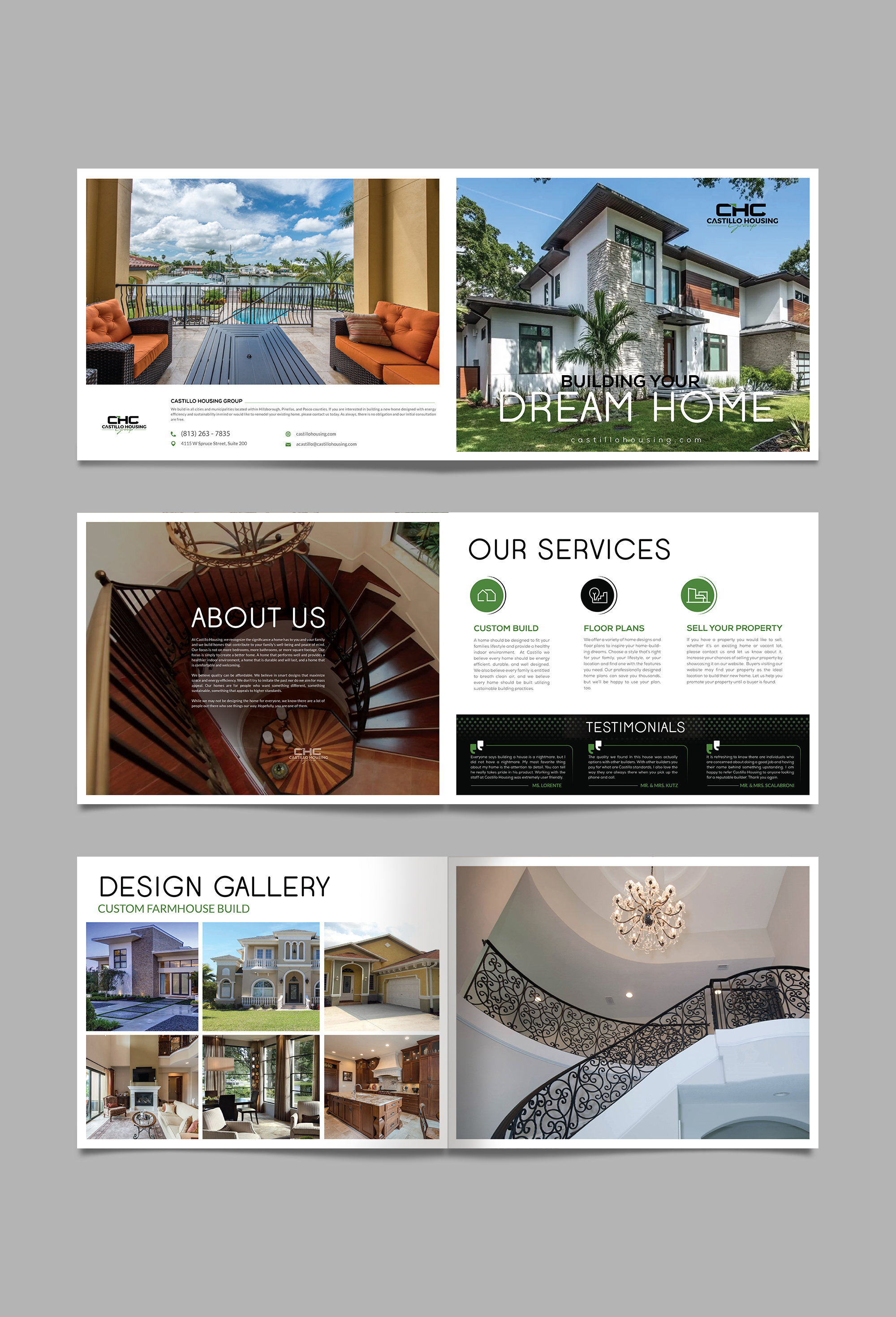Brochure Design by GraphicMonster for Castillo Housing Group, LLC  | Design #32480338