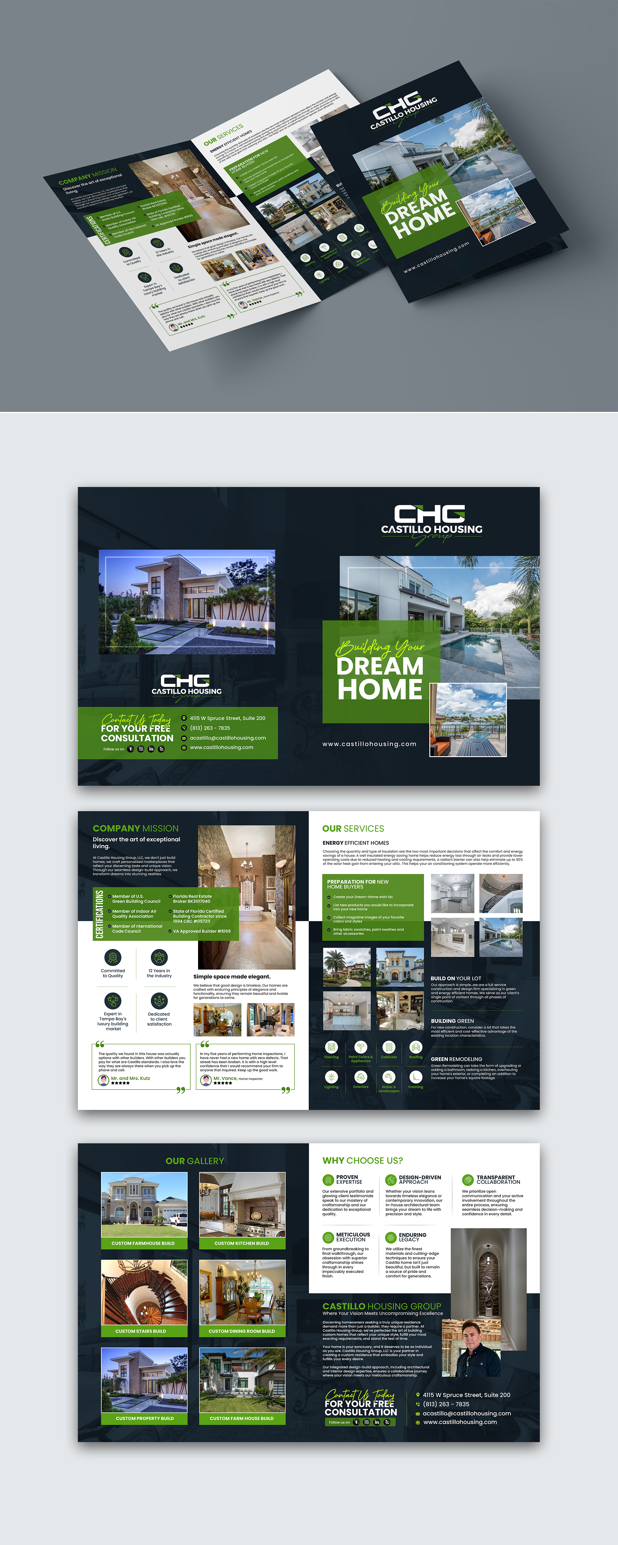 Brochure Design by debdesign for Castillo Housing Group, LLC  | Design #32453897