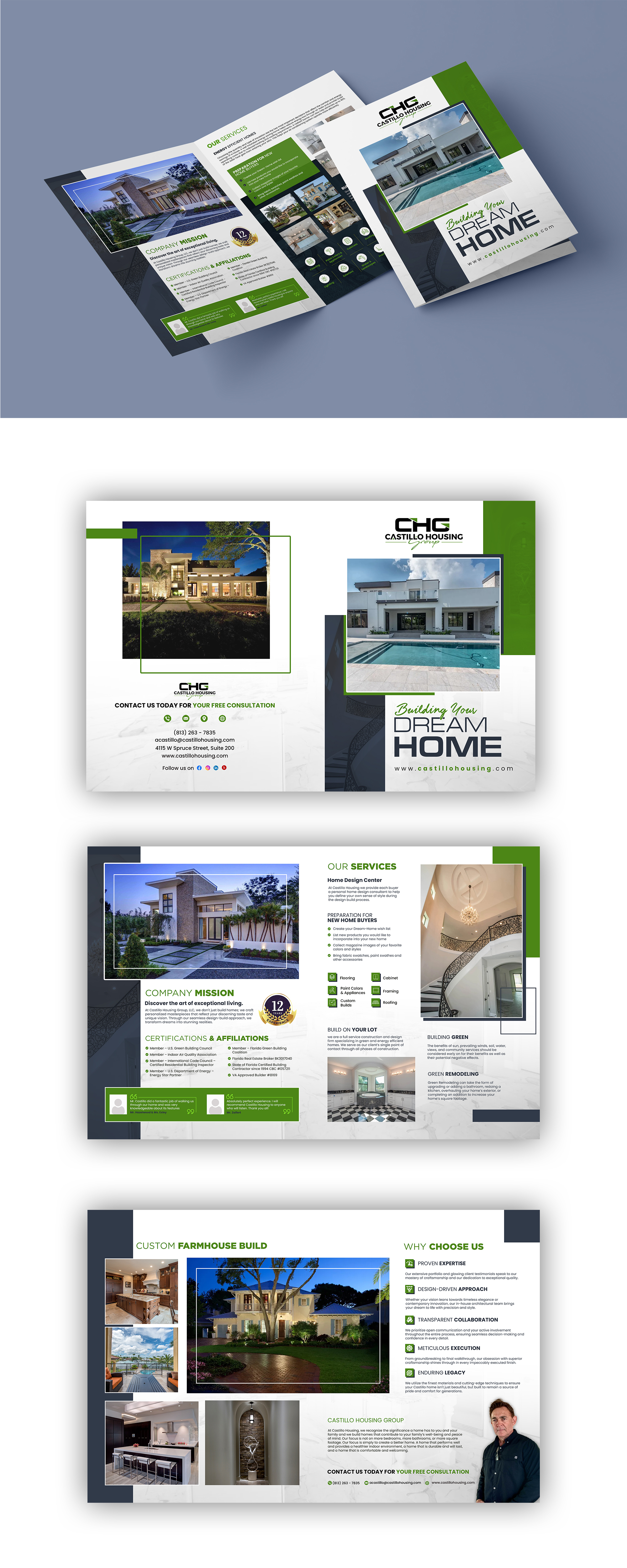 Brochure Design by debdesign for Castillo Housing Group, LLC  | Design #32453941