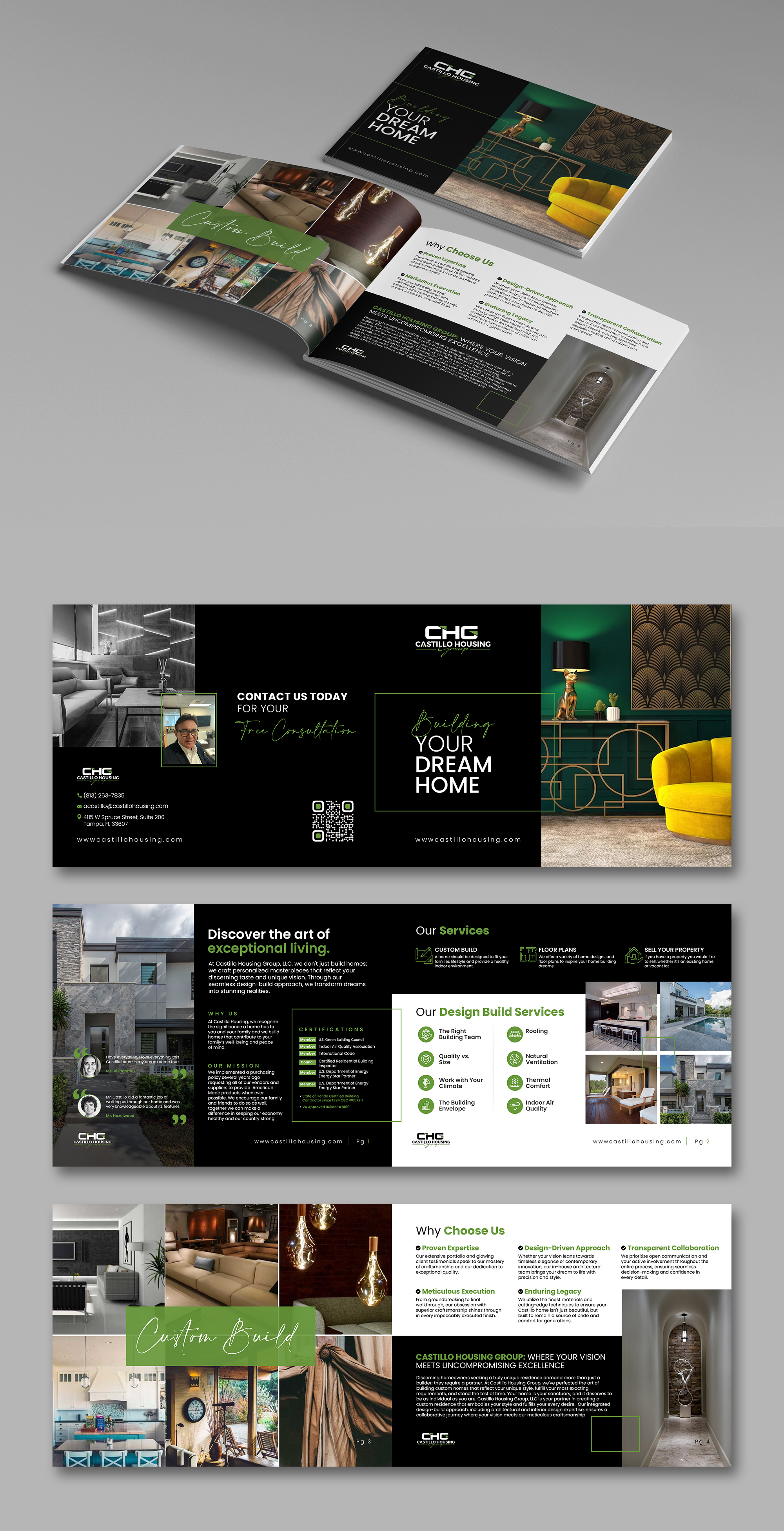 Brochure Design by debdesign for Castillo Housing Group, LLC  | Design #32454535