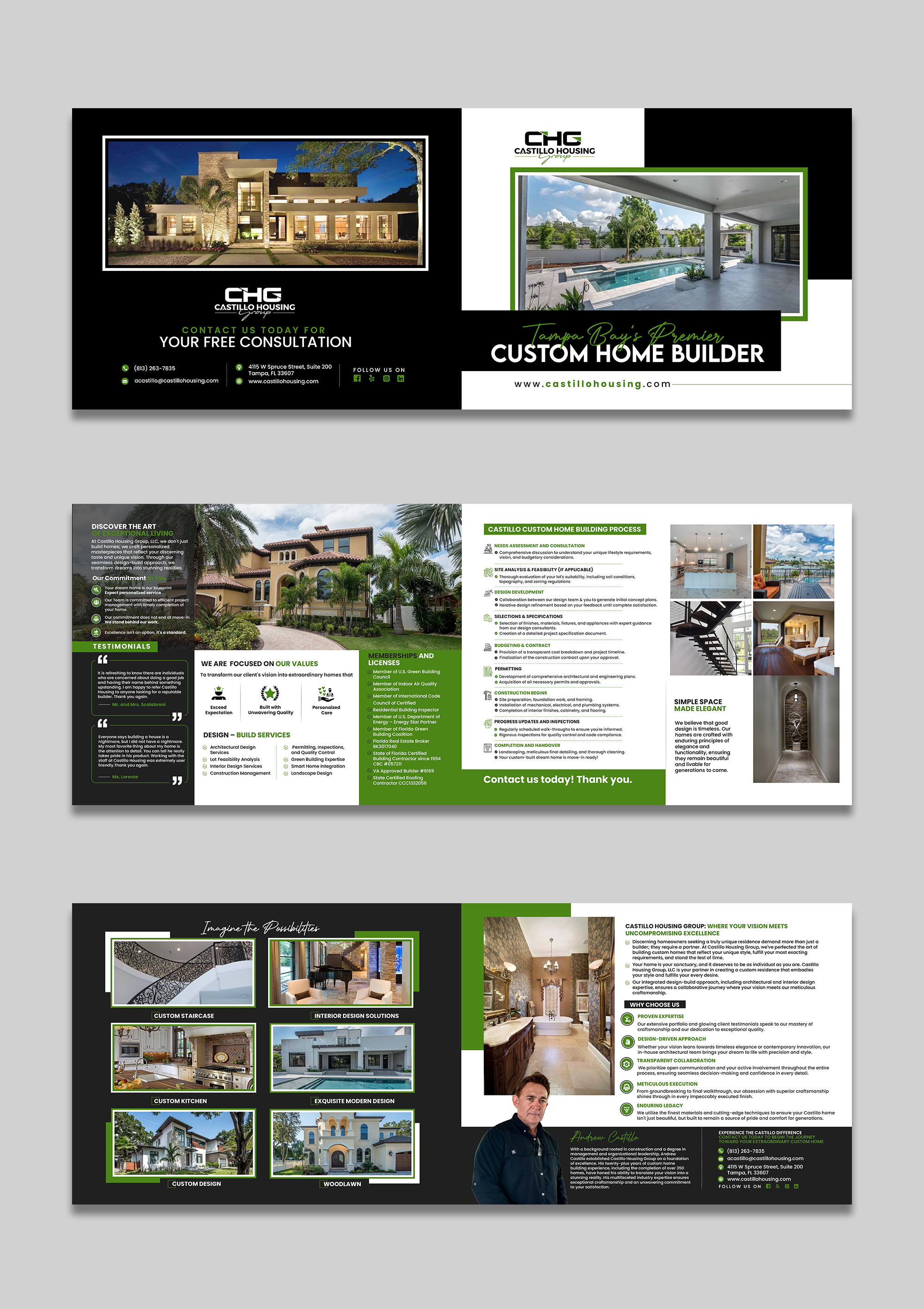 Brochure Design by debdesign for Castillo Housing Group, LLC  | Design #32535482