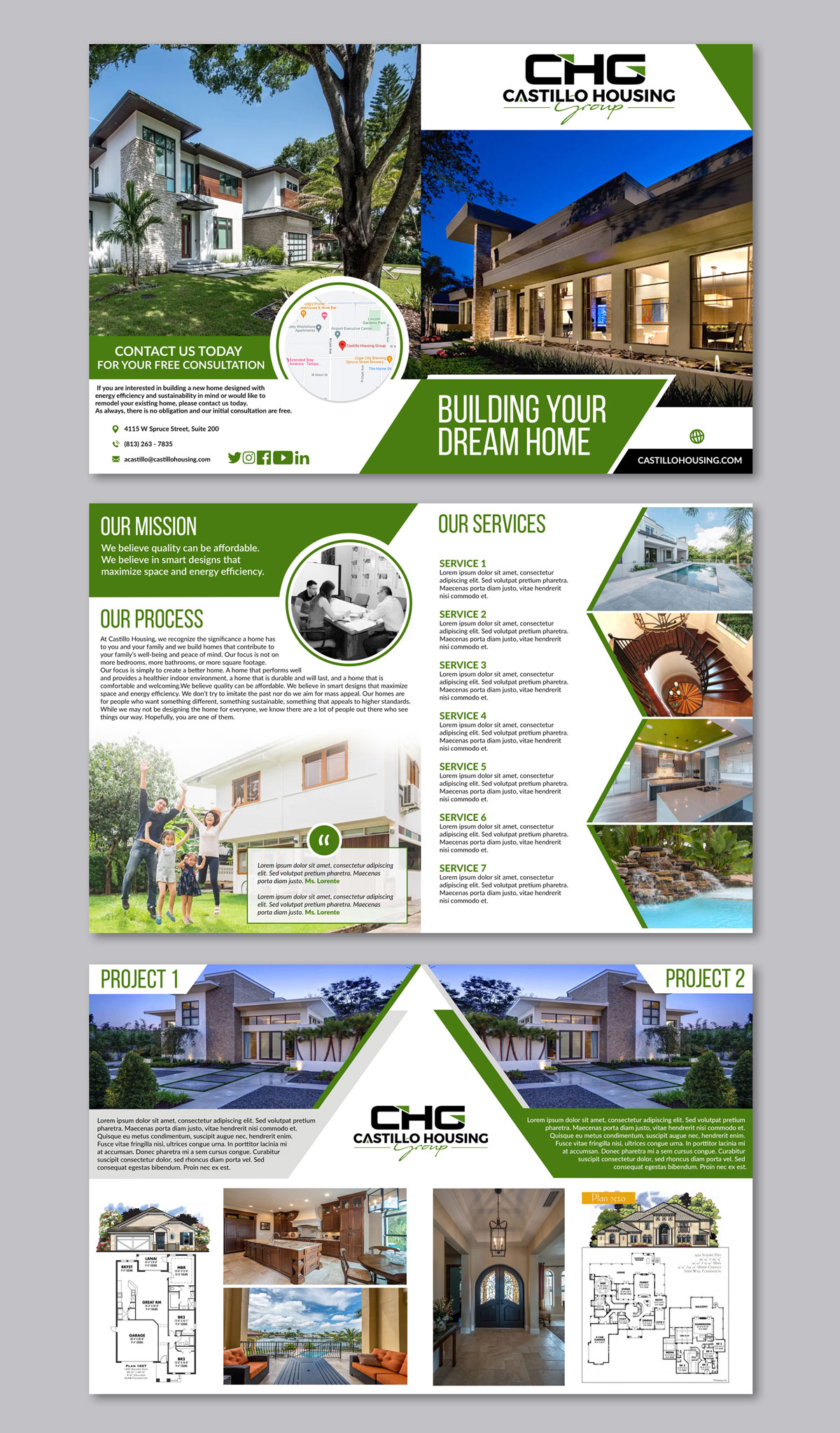 Brochure Design by DA. for Castillo Housing Group, LLC  | Design #32453136