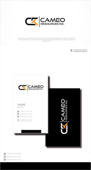 Logo-Design von zebronicgraphic für Cameo Resources Inc. | Design: #32453441