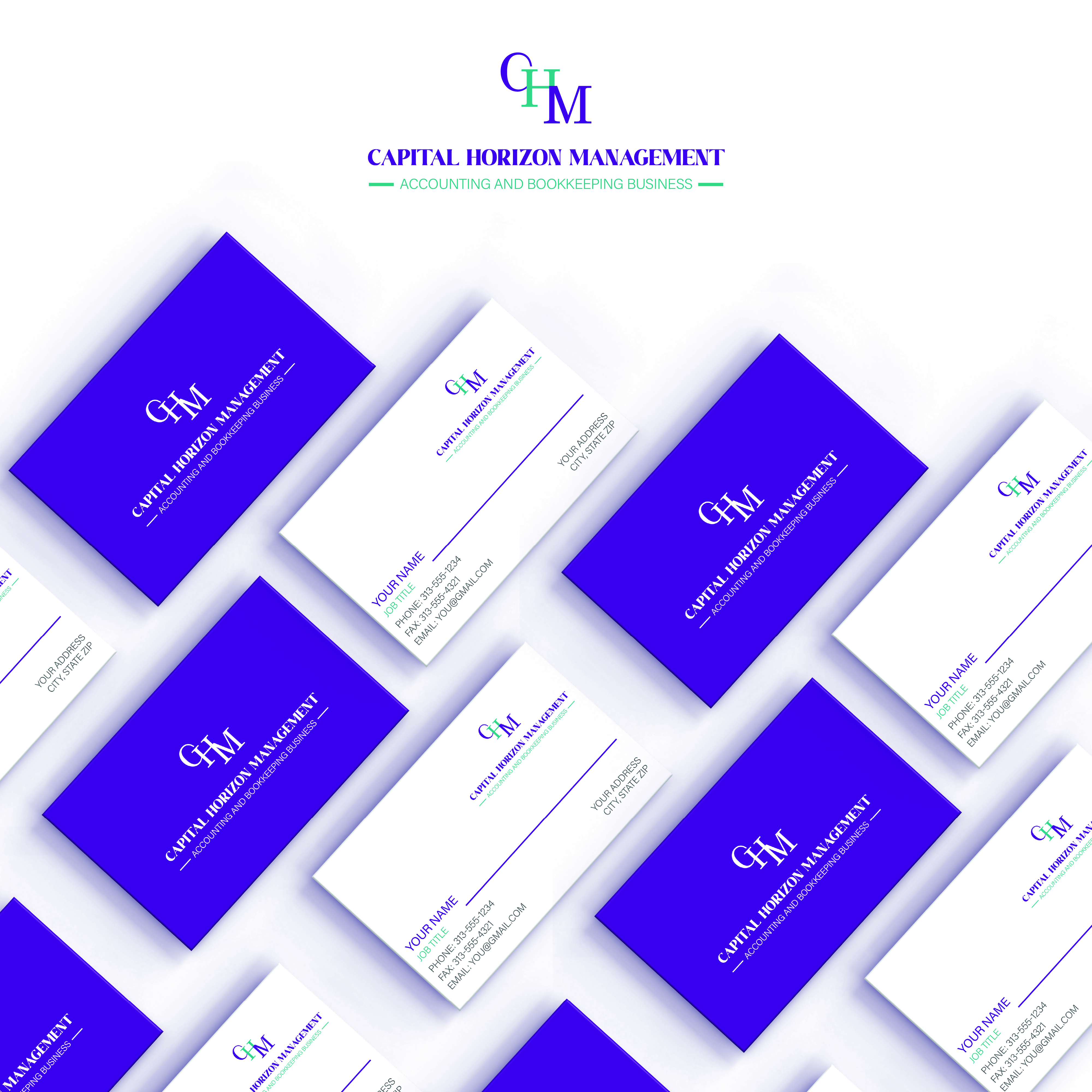 Design de Carte de Visite par Sheronia pour Capital Horizon Management | Design #32485935