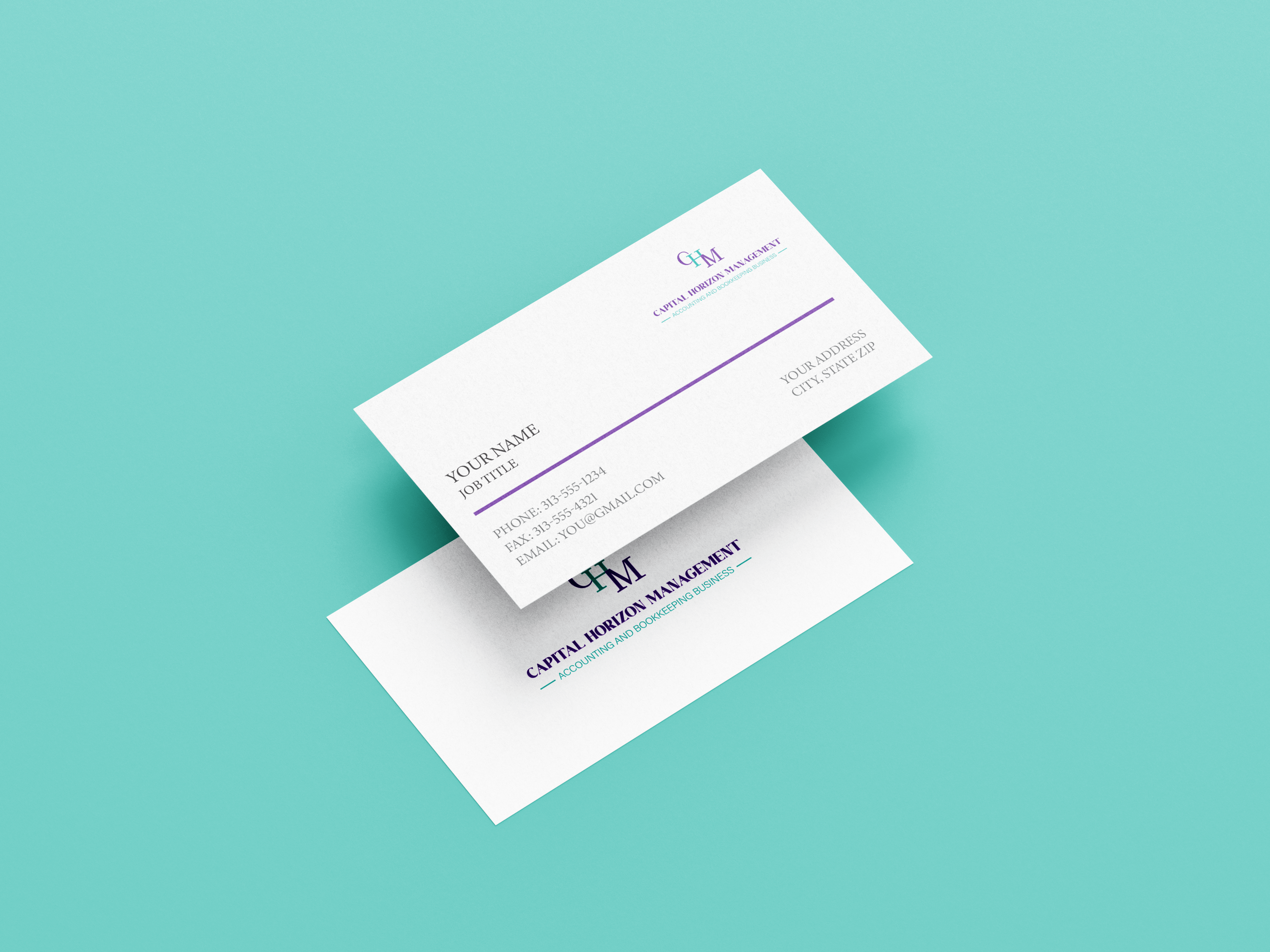 Design de Carte de Visite par Sheronia pour Capital Horizon Management | Design #32515032