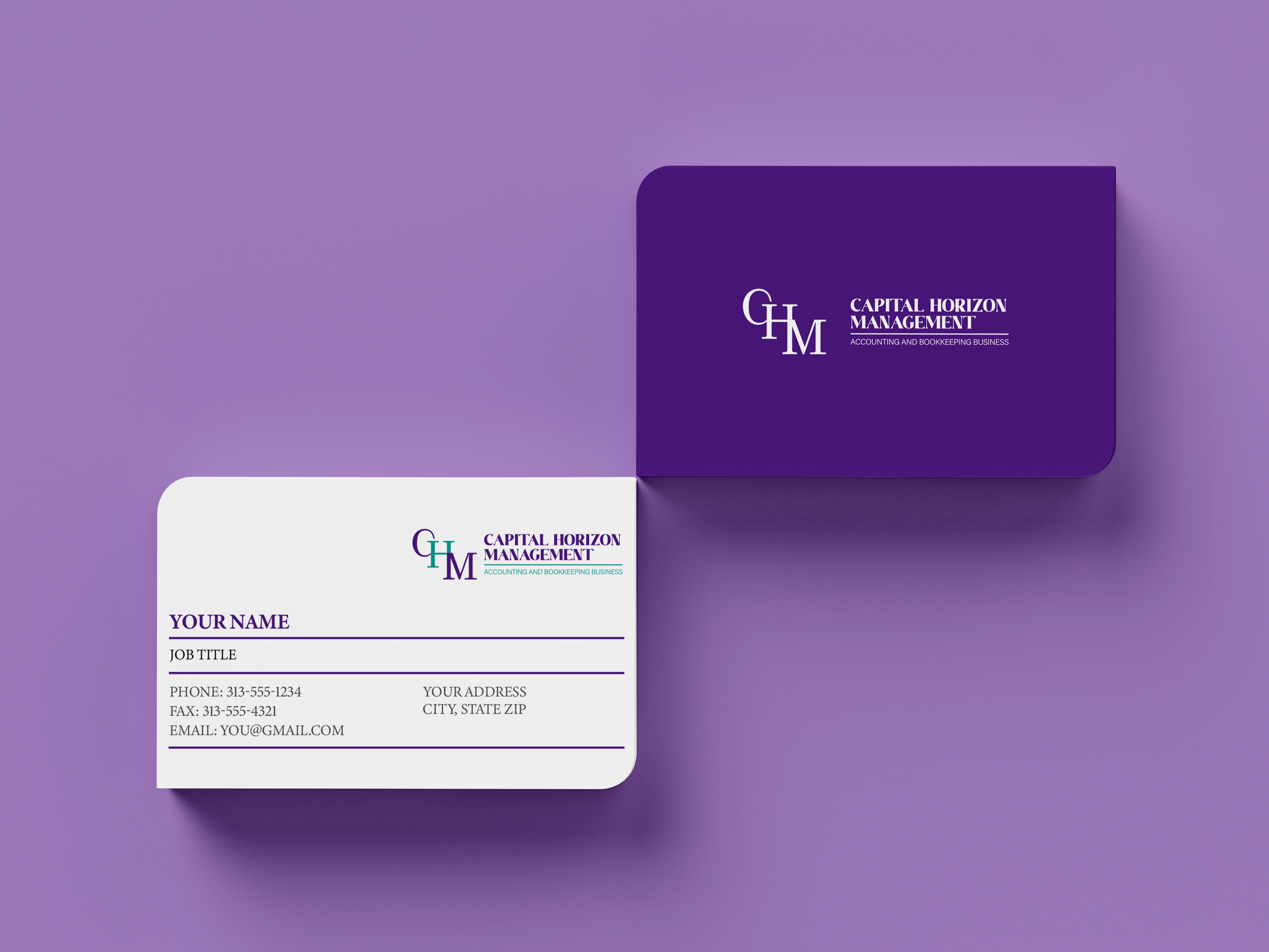Design de Carte de Visite par Sheronia pour Capital Horizon Management | Design #32515038