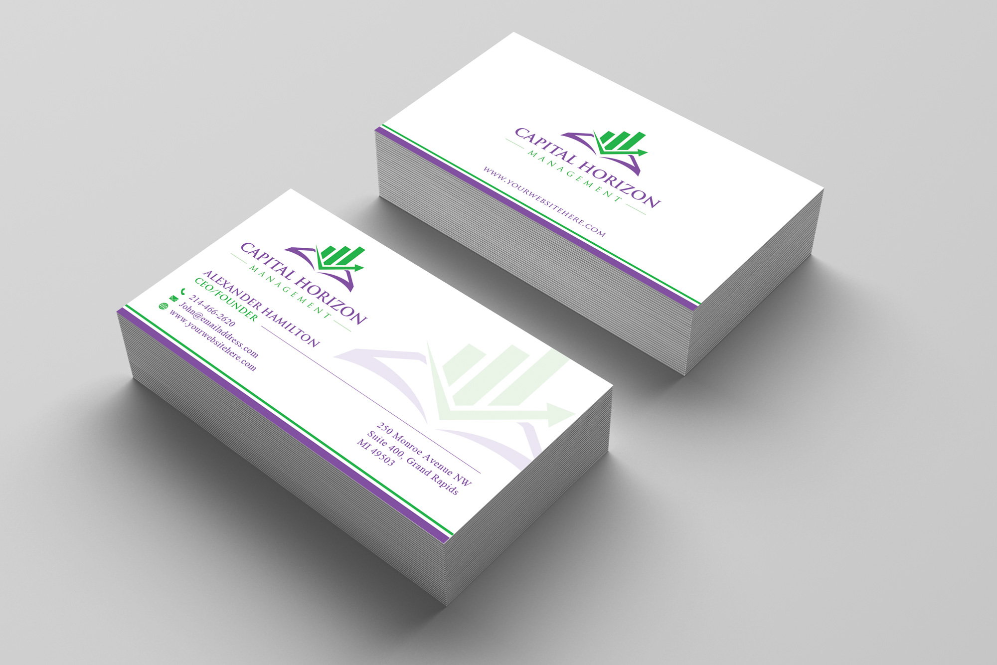 Design de Carte de Visite par Sandaruwan pour Capital Horizon Management | Design #32457256