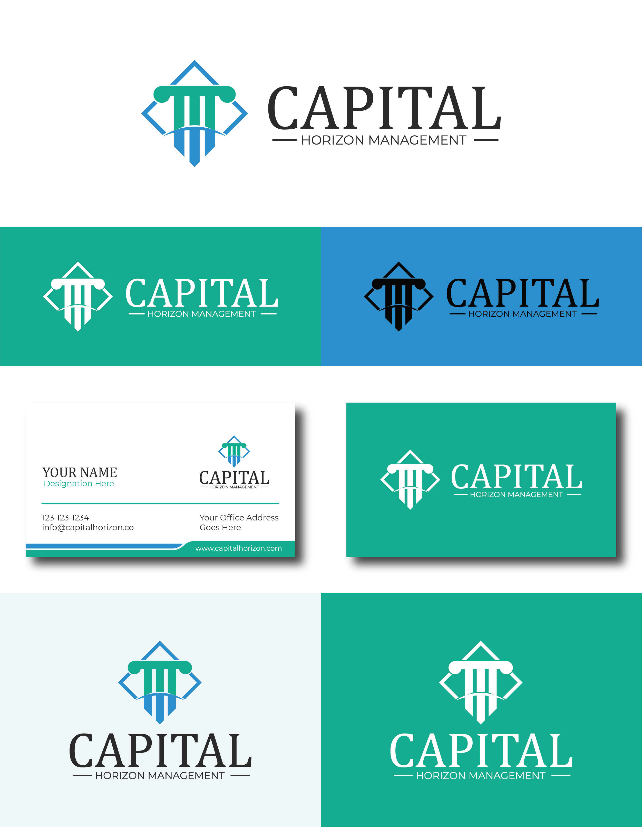 Design de Carte de Visite par Shan Kolachi pour Capital Horizon Management | Design #32461694