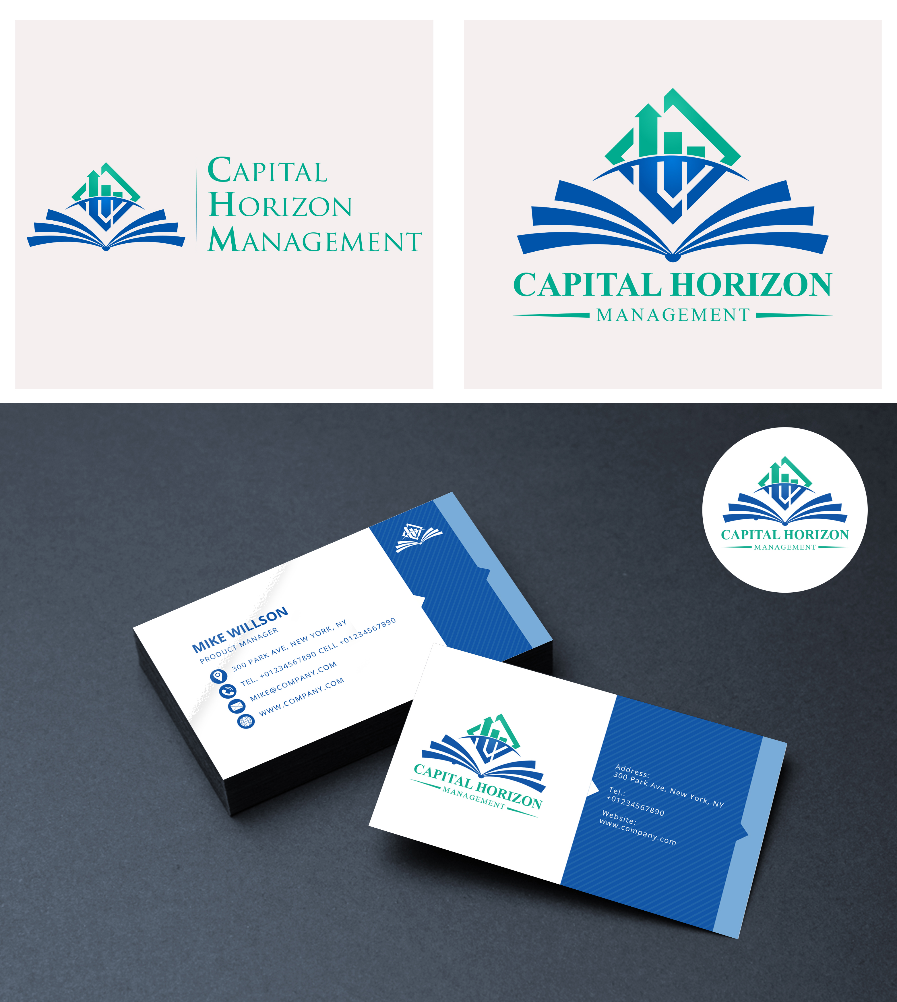 Design de Carte de Visite par Deep Agheda pour Capital Horizon Management | Design #32477175