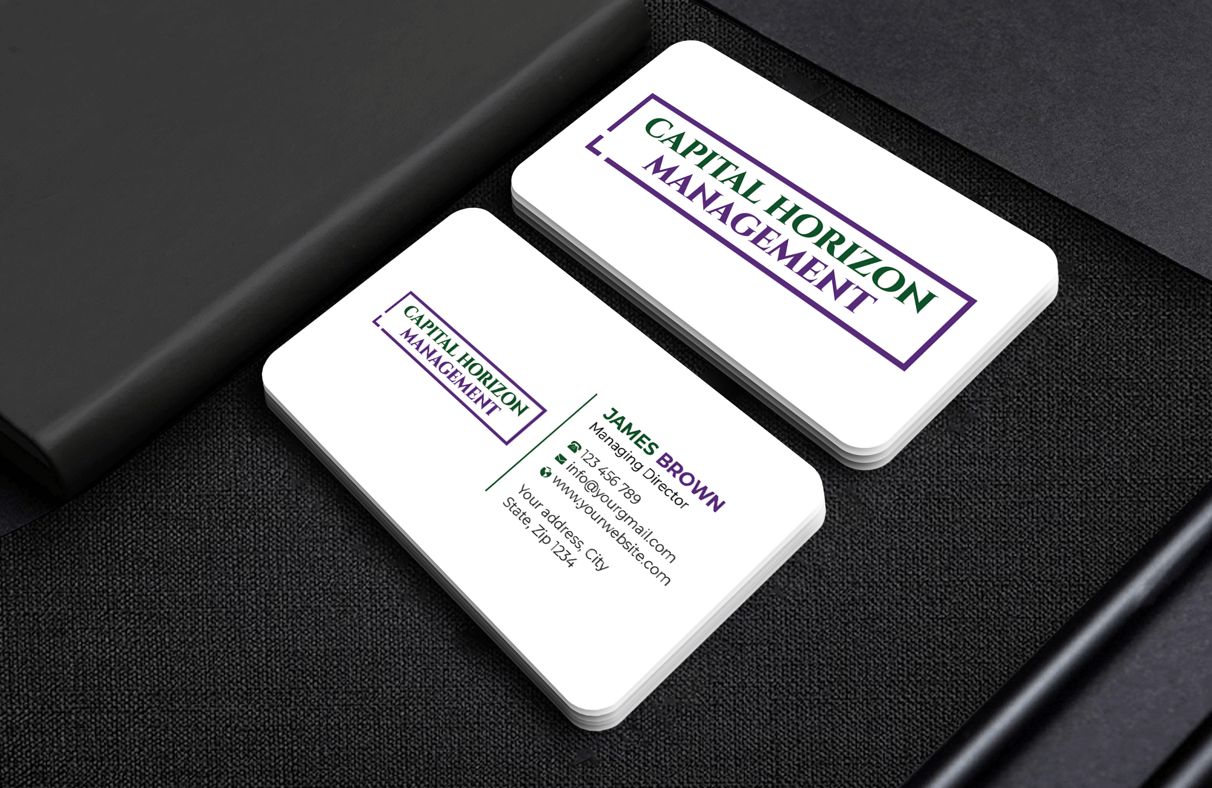 Design de Carte de Visite par Expert Bappy pour Capital Horizon Management | Design #32496330
