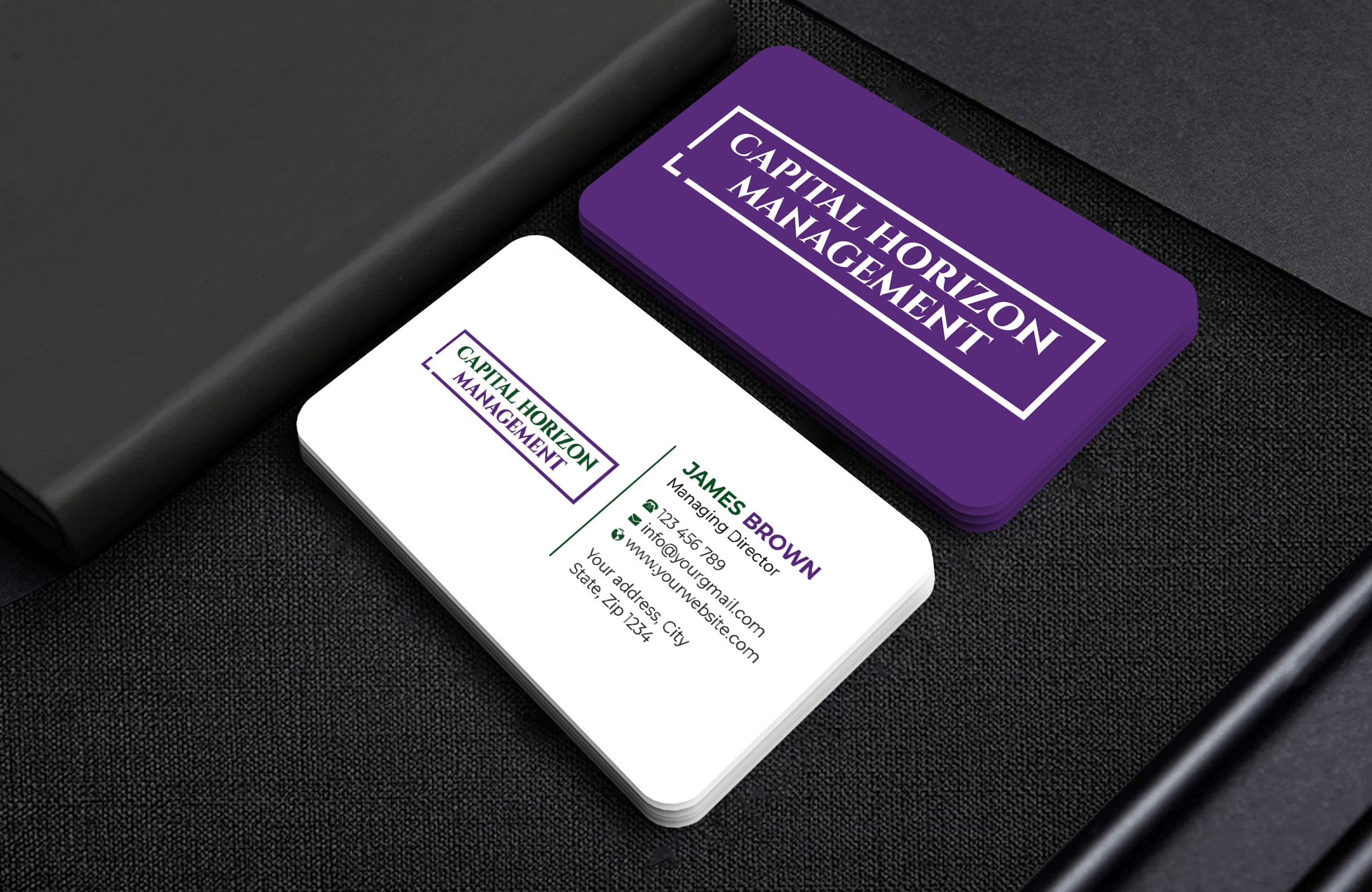 Design de Carte de Visite par Expert Bappy pour Capital Horizon Management | Design #32496332