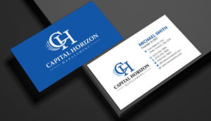 Design de Carte de Visite par Sun Moon Graphic Designer pour Capital Horizon Management | Design : #32454859