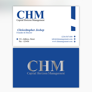 Design de Carte de Visite par YourLogoMaster pour Capital Horizon Management | Design : #32470983