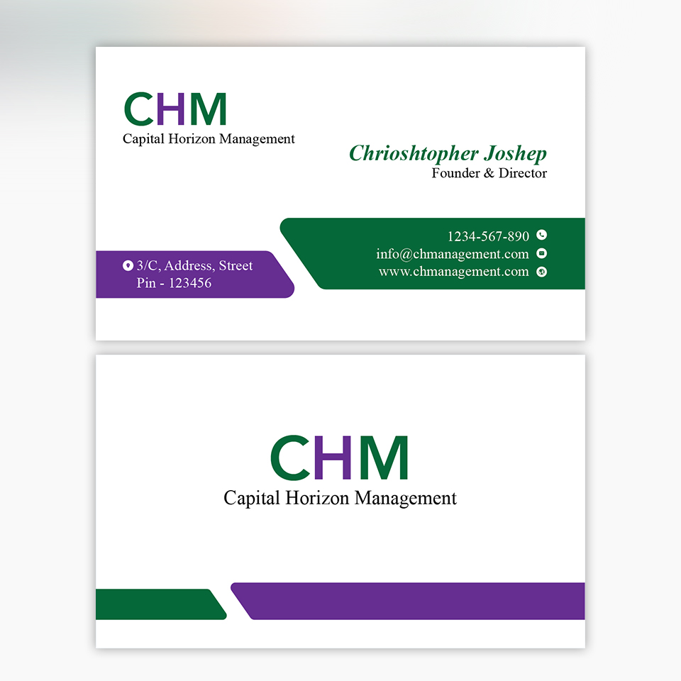 Design de Carte de Visite par YourLogoMaster pour Capital Horizon Management | Design #32470984