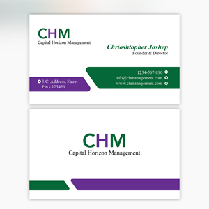 Design de Carte de Visite par YourLogoMaster pour Capital Horizon Management | Design : #32470984