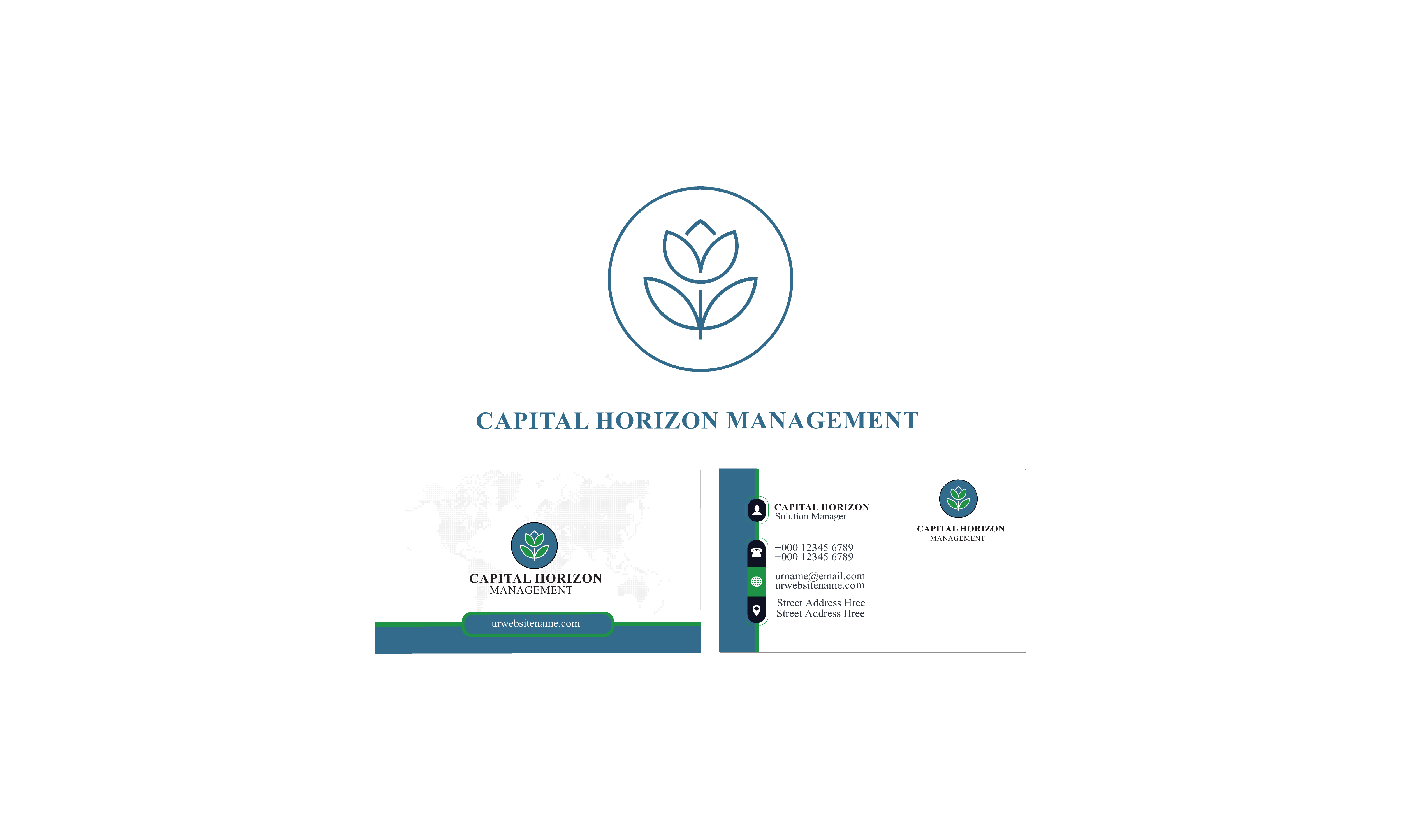 Design de Carte de Visite par Pixelia pour Capital Horizon Management | Design #32511858