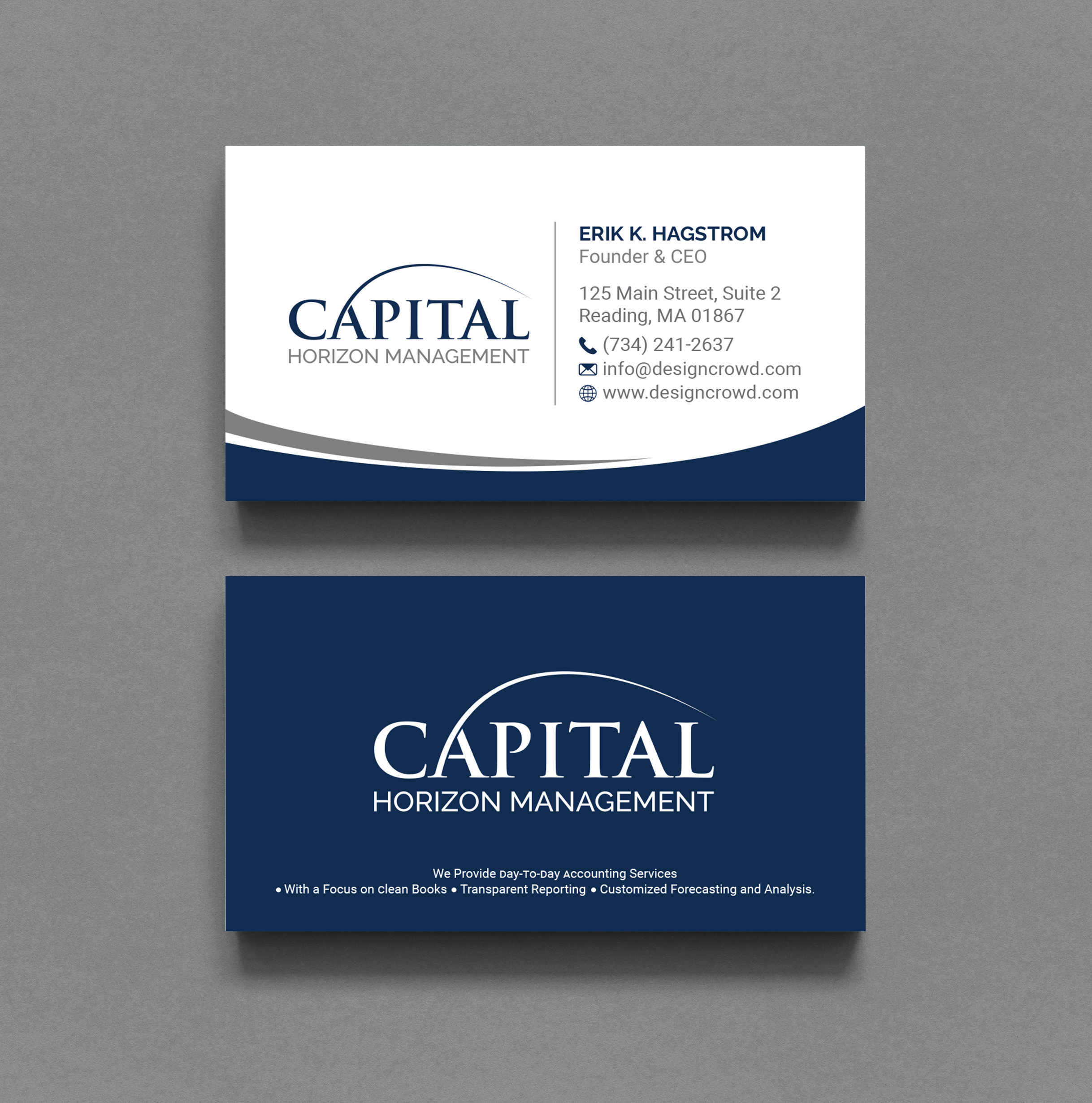 Design de Carte de Visite par R.design pour Capital Horizon Management | Design #32458663