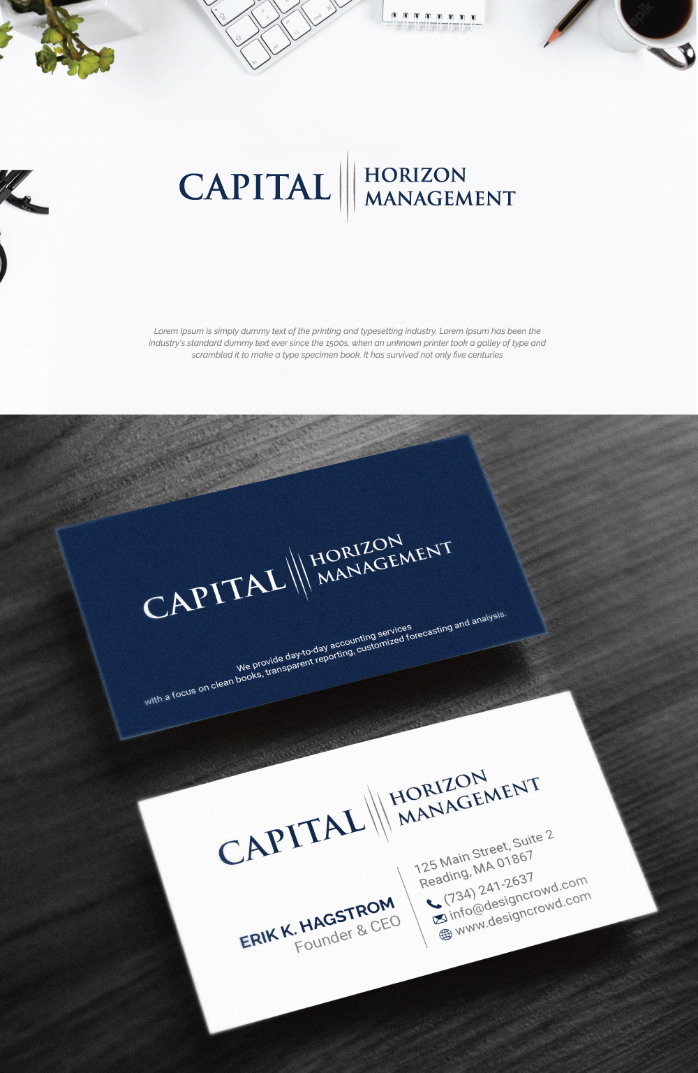 Design de Carte de Visite par R.design pour Capital Horizon Management | Design #32474485