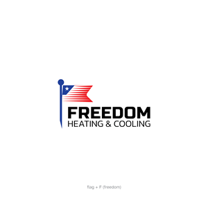 Logo Design by Kryss Denmar for Freedom Heating & Cooling | Design: #32459218