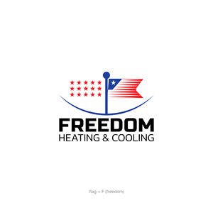 Logo Design by Kryss Denmar for Freedom Heating & Cooling | Design: #32459219