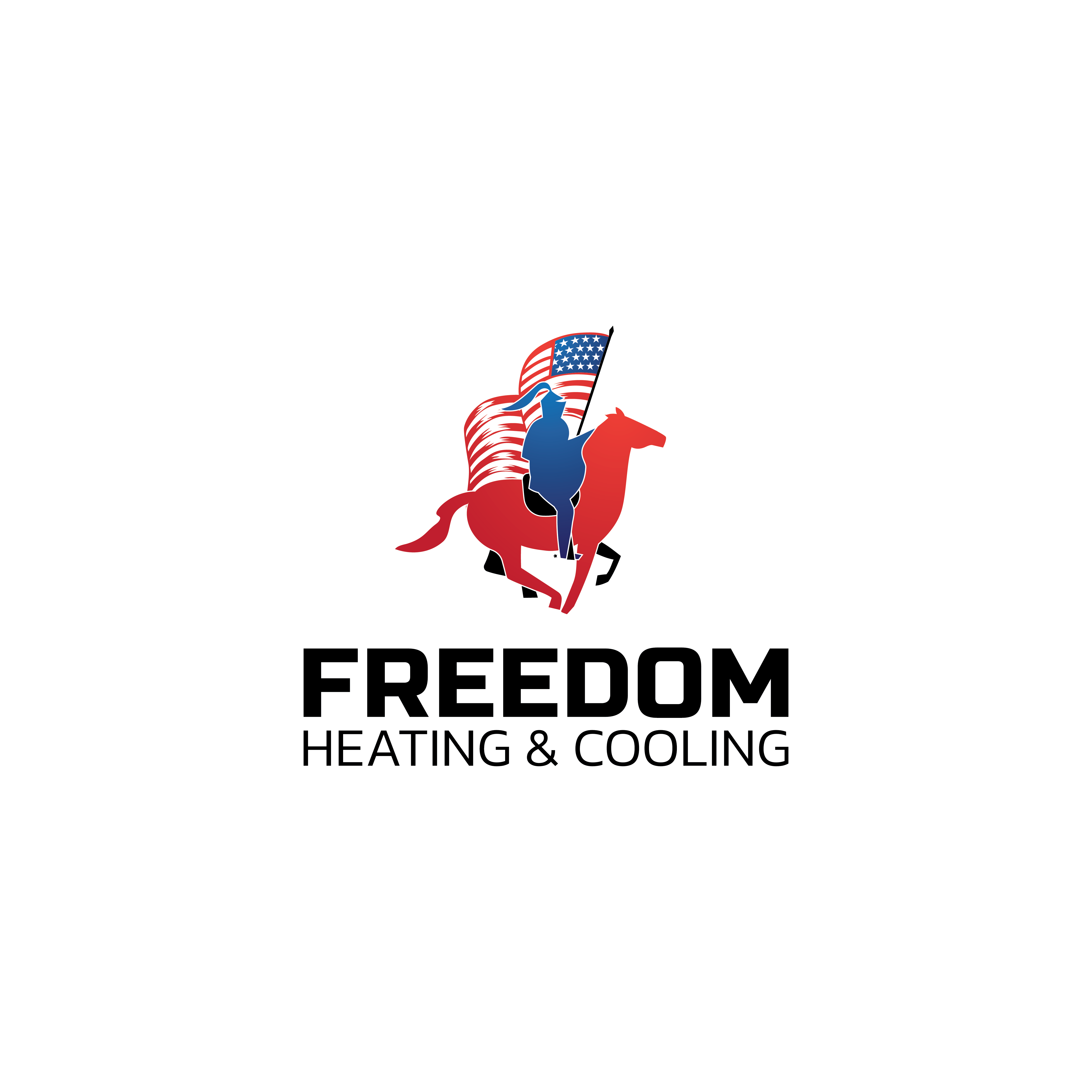 Logo Design by Kryss Denmar for Freedom Heating & Cooling | Design #32498233